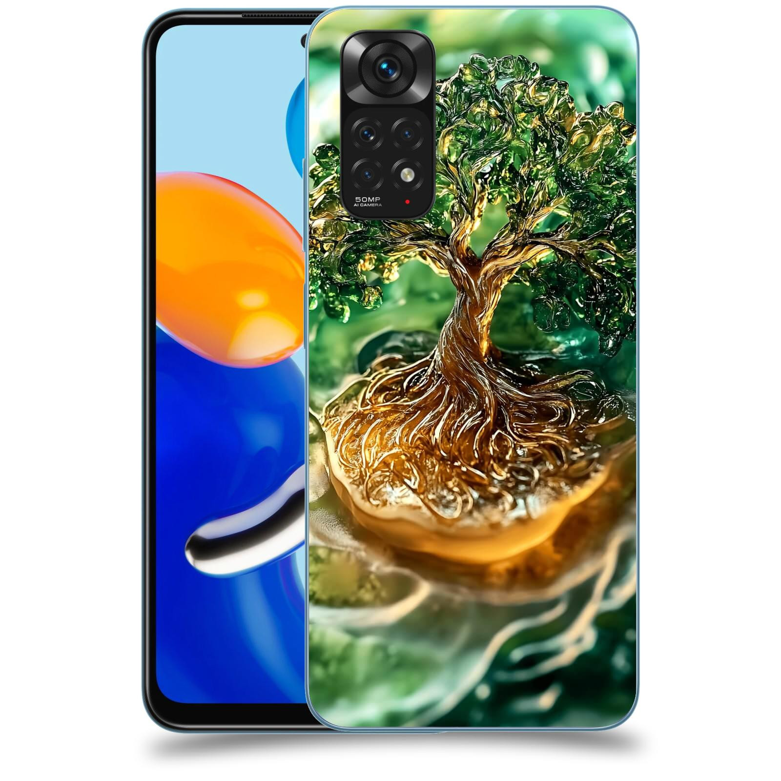 ACOVER Kryt na mobil Xiaomi Redmi Note 11 - Golden Moss III