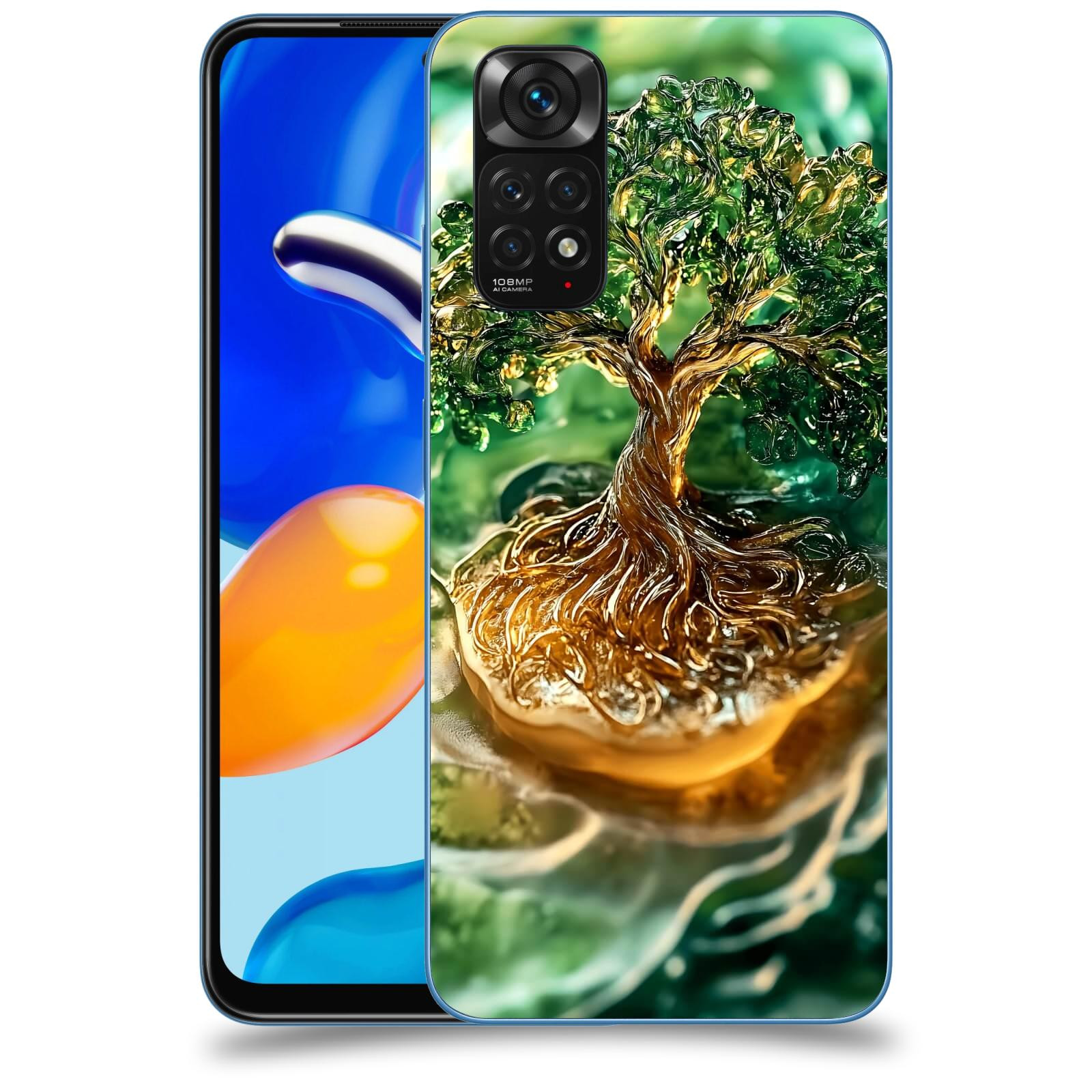 ACOVER Kryt na mobil Xiaomi Redmi Note 11S - Golden Moss III