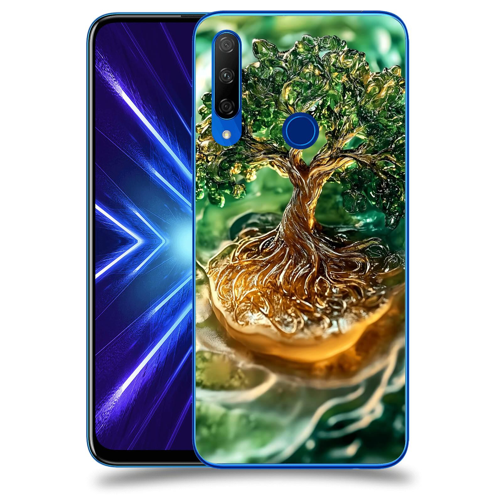 ACOVER Kryt na mobil Honor 9X - Golden Moss III