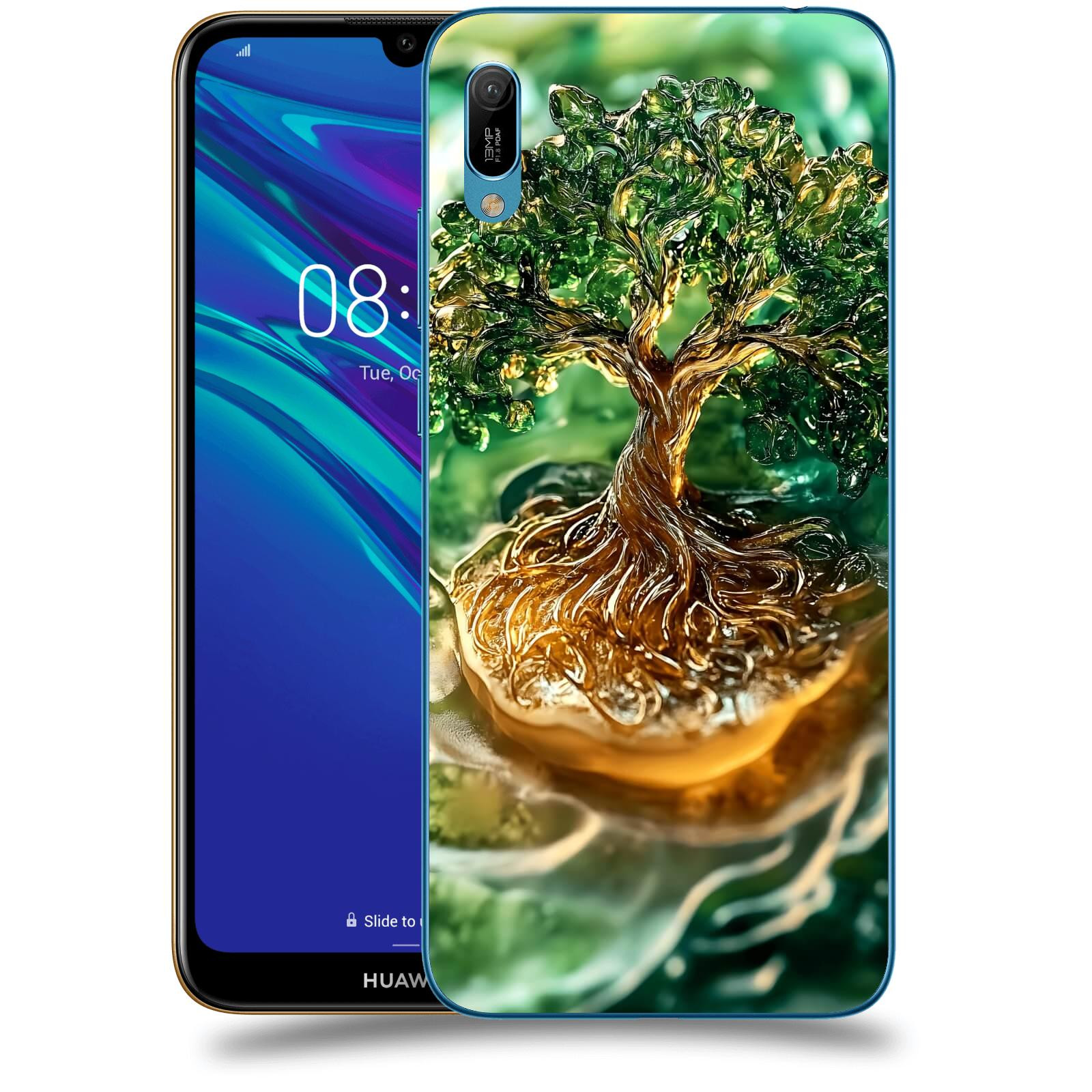 ACOVER Kryt na mobil Huawei Y6 2019 - Golden Moss III