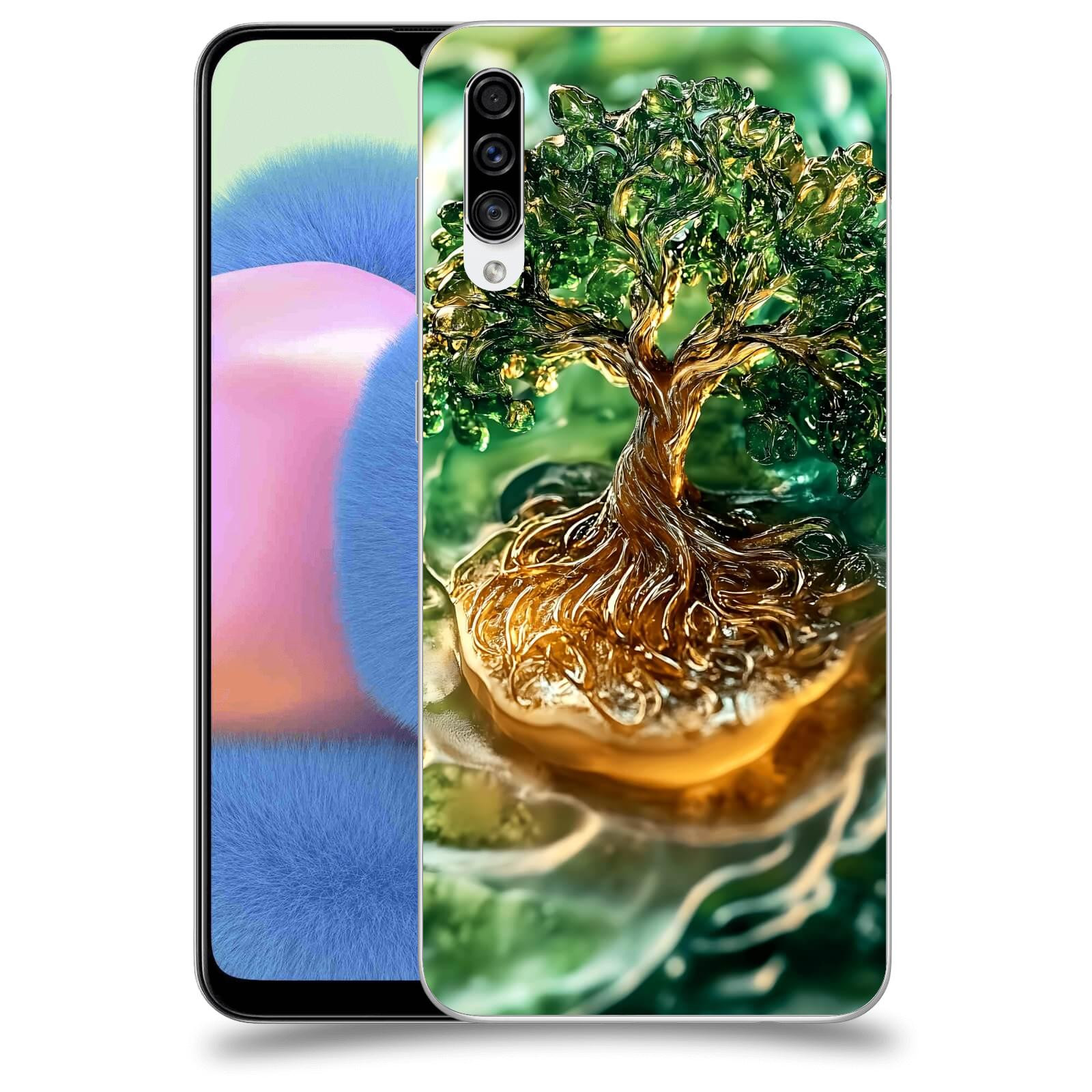 ACOVER Kryt na mobil Samsung Galaxy A30s A307F - Golden Moss III