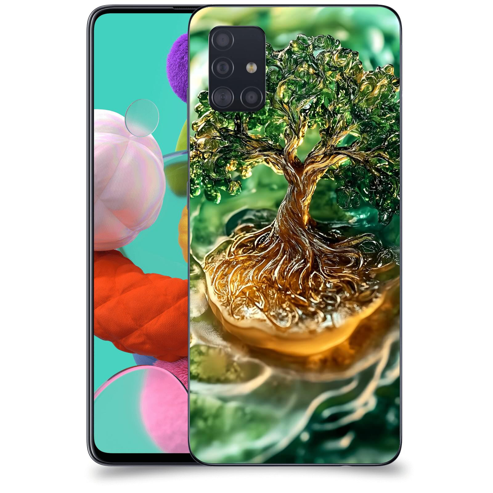 ACOVER Kryt na mobil Samsung Galaxy A51 A515F - Golden Moss III