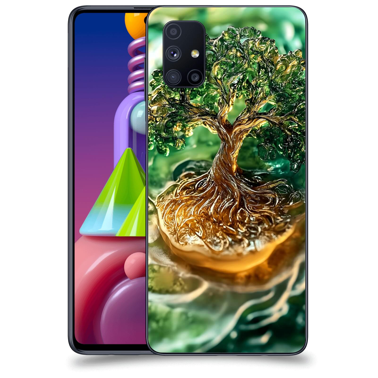 ACOVER Kryt na mobil Samsung Galaxy M51 M515F - Golden Moss III