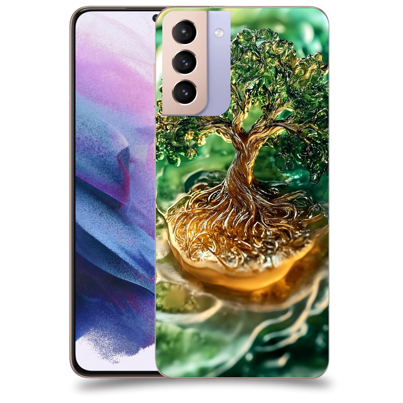 ACOVER Kryt na mobil Samsung Galaxy S21+ G996F - Golden Moss III
