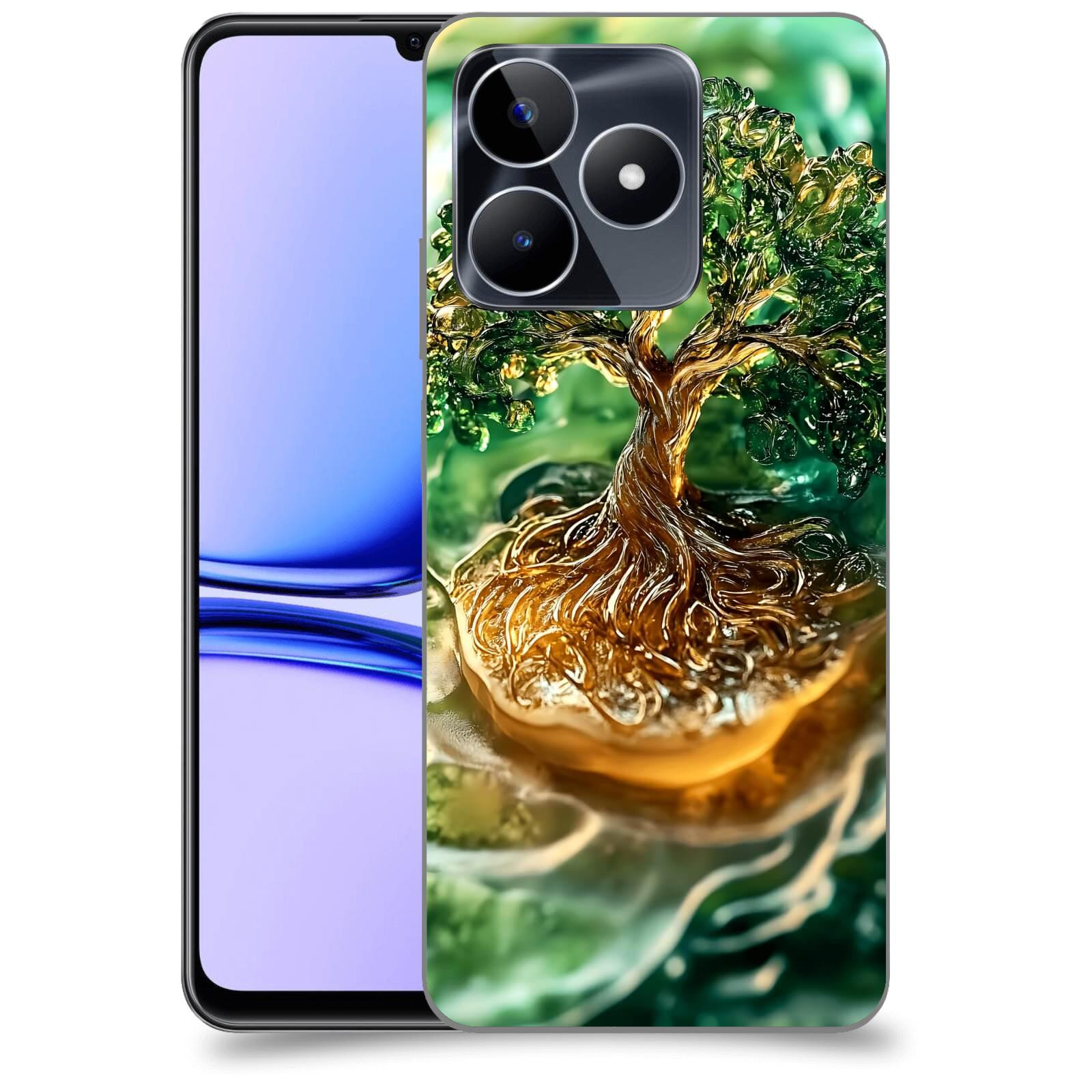 ACOVER Kryt na mobil Realme C53 - Golden Moss III