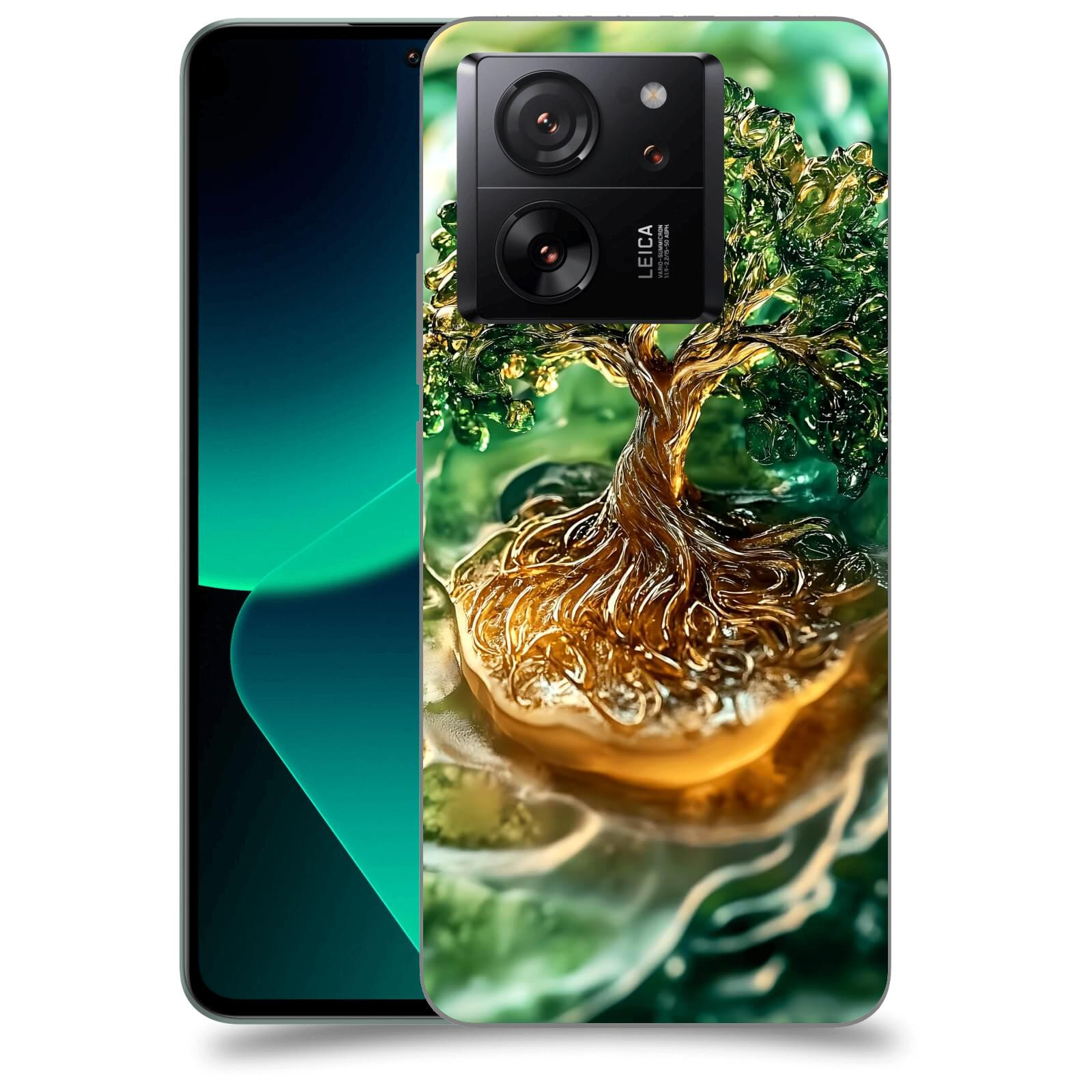 ACOVER Kryt na mobil Xiaomi 13T pro - Golden Moss III