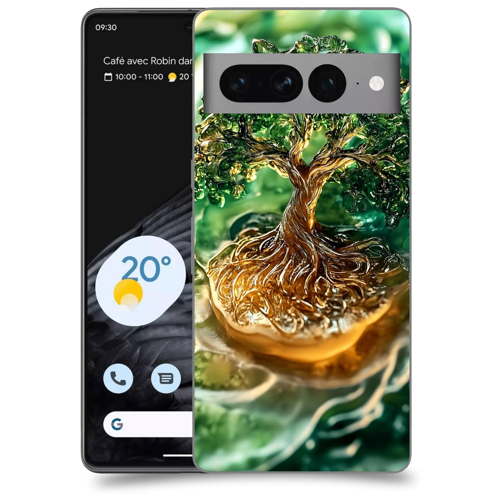 ACOVER Kryt na mobil Google pixel 7 pro - Golden Moss III