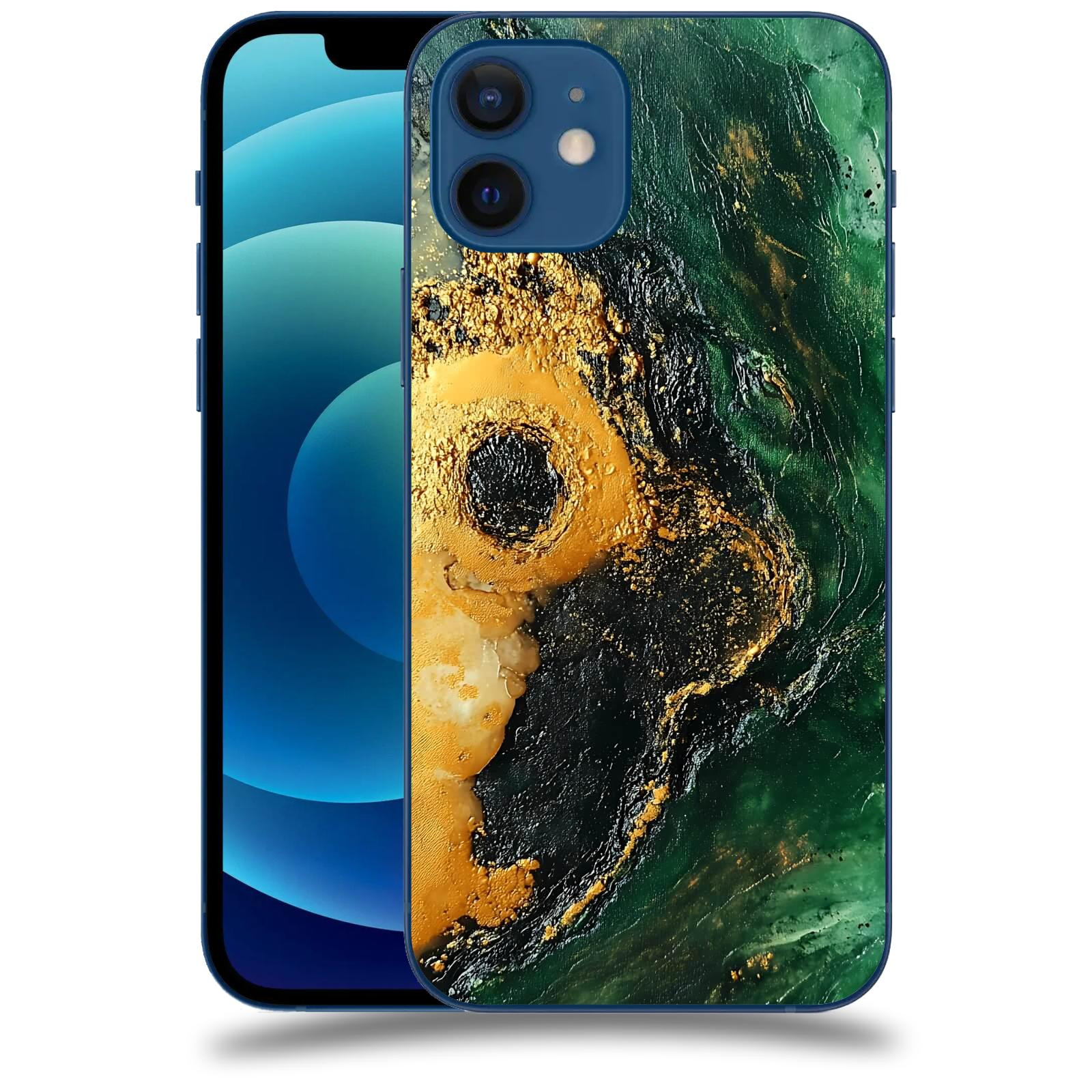 ACOVER Kryt na mobil Apple iPhone 12 - Golden Moss IV