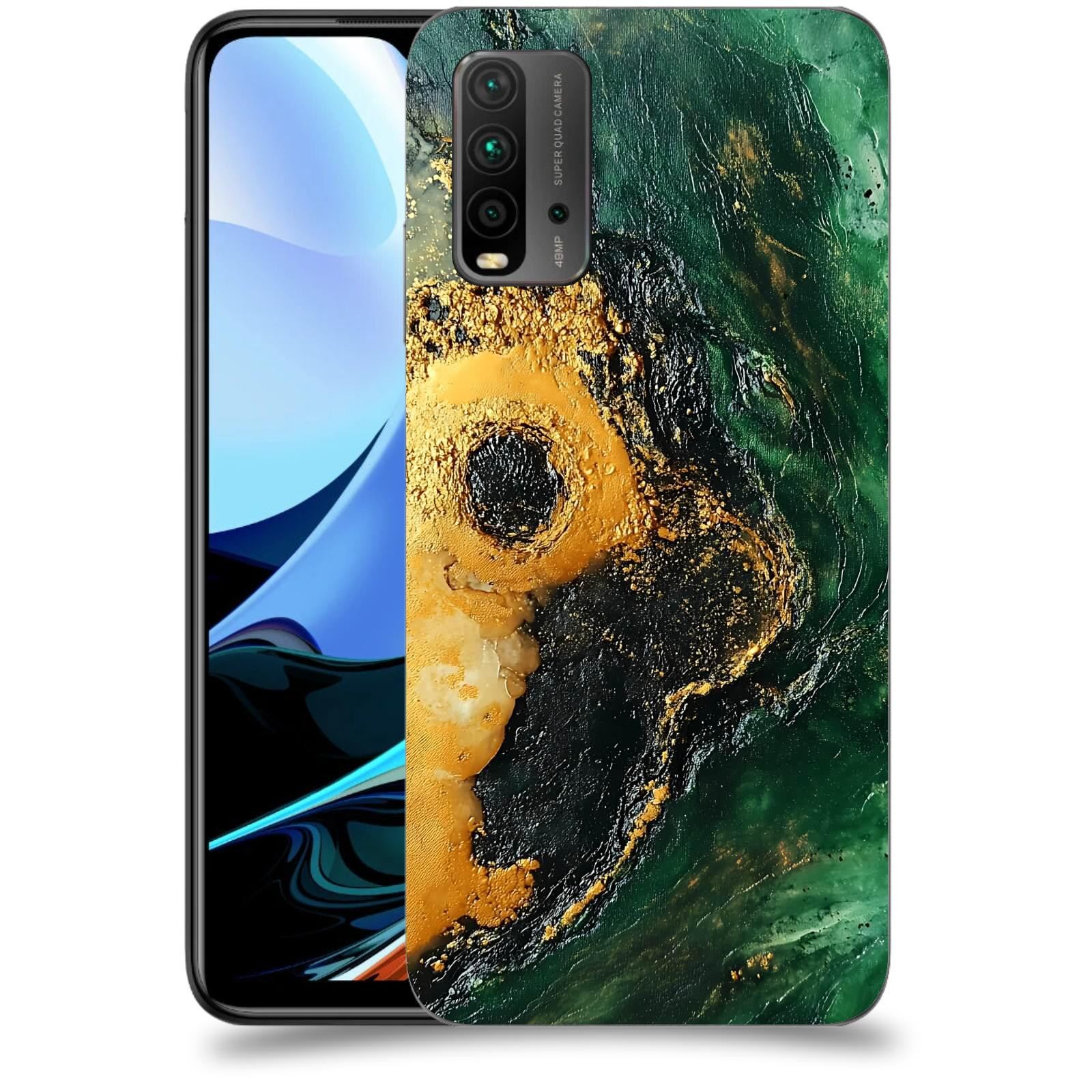 ACOVER Kryt na mobil Xiaomi Redmi 9T - Golden Moss IV