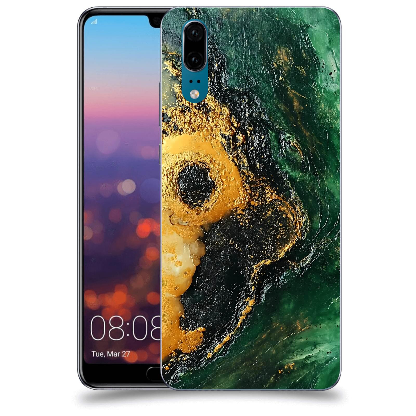 ACOVER Kryt na mobil Huawei P20 - Golden Moss IV