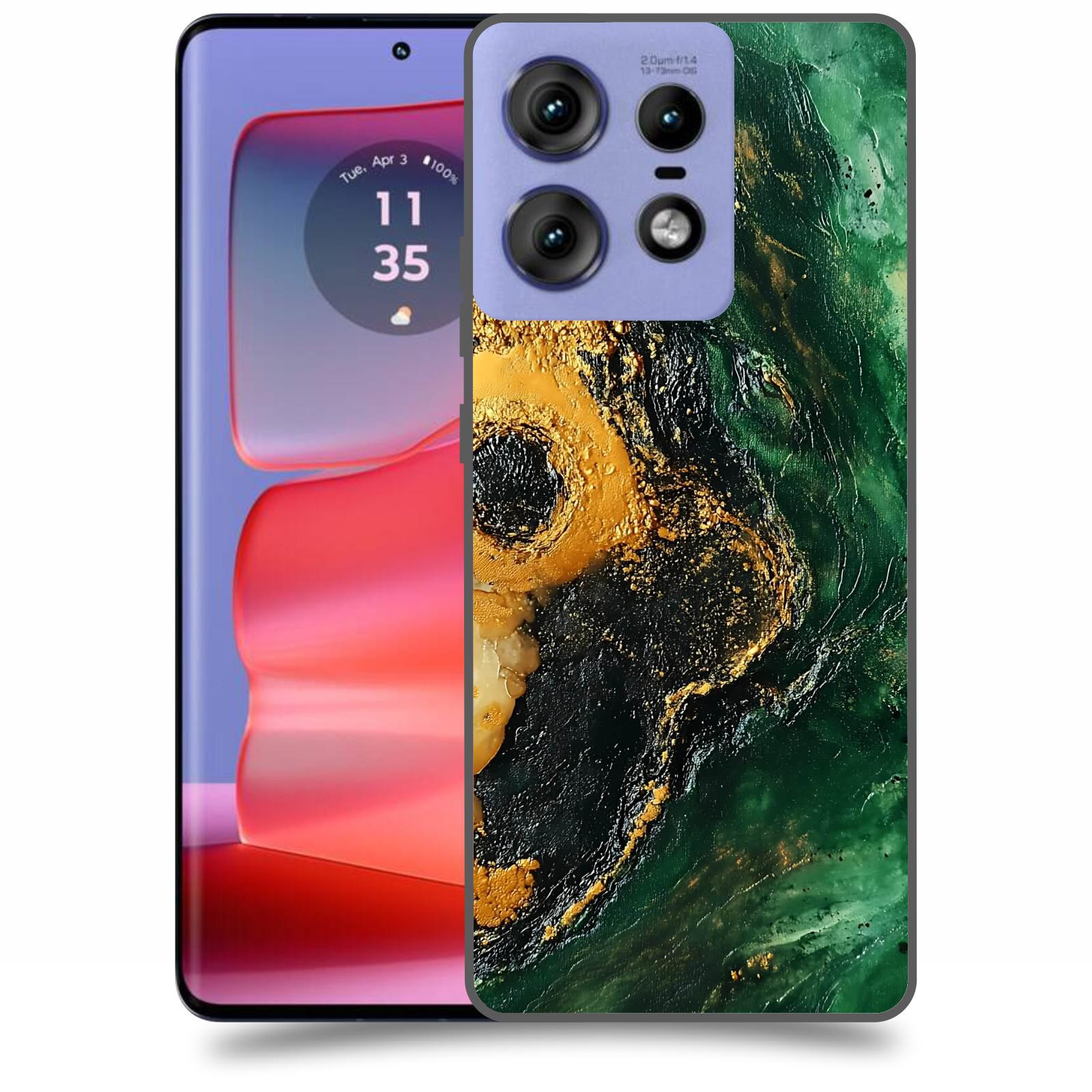 ACOVER Kryt na mobil Motorola Edge 50 Pro - Golden Moss IV