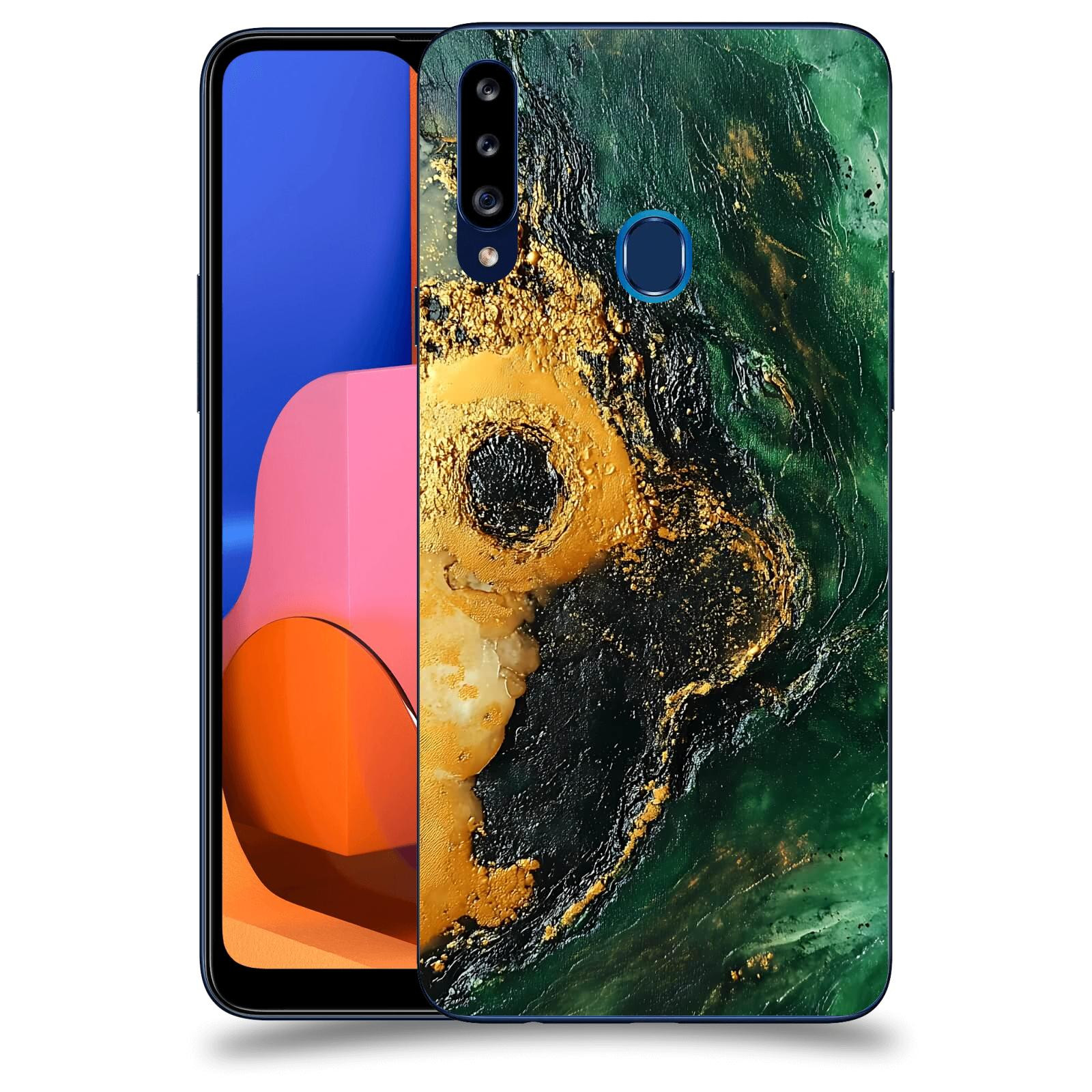 ACOVER Kryt na mobil Samsung Galaxy A20s - Golden Moss IV