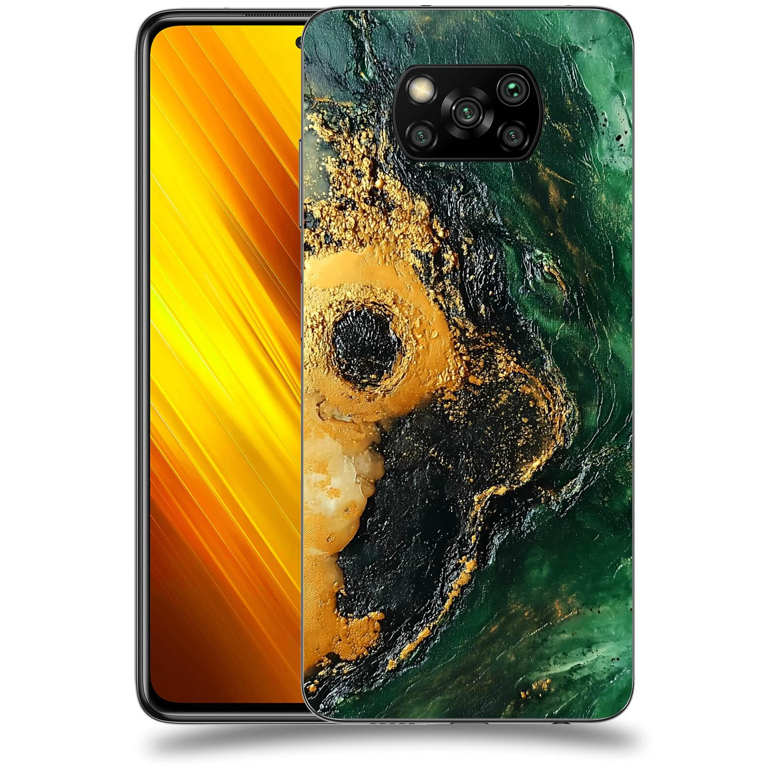 ACOVER Kryt na mobil Xiaomi Poco X3 - Golden Moss IV
