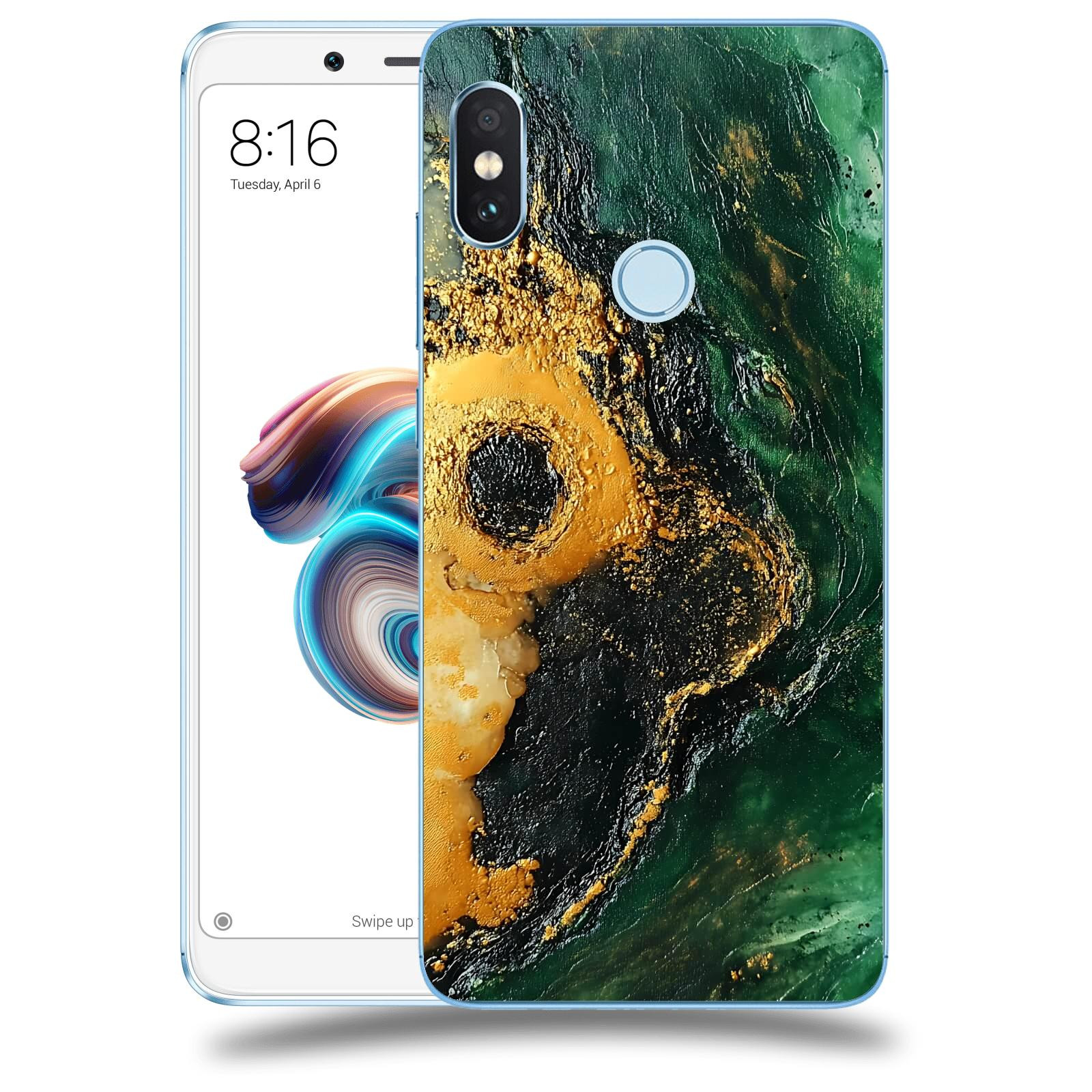 ACOVER Kryt na mobil Xiaomi Redmi Note 5 Global - Golden Moss IV