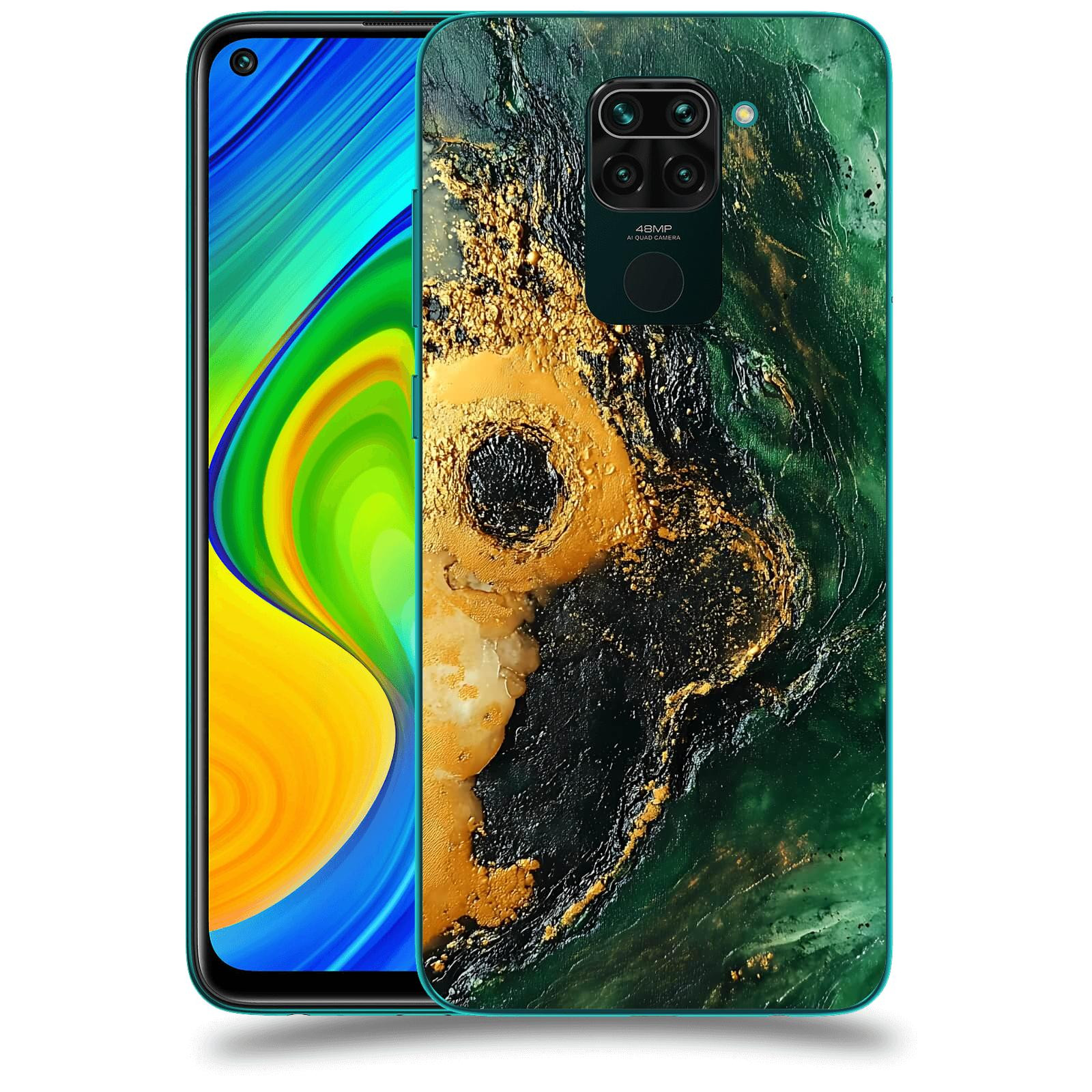 ACOVER Kryt na mobil Xiaomi Redmi Note 9 - Golden Moss IV