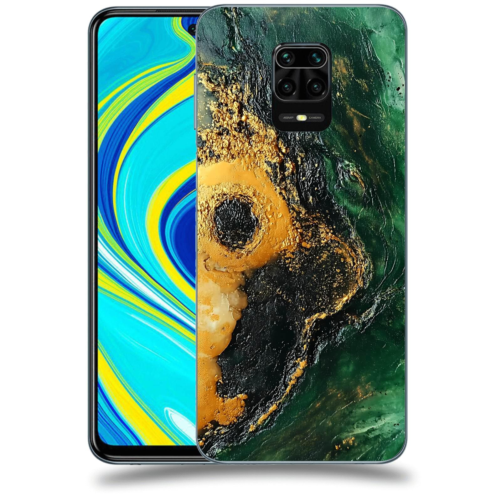 ACOVER Kryt na mobil Xiaomi Redmi Note 9S - Golden Moss IV