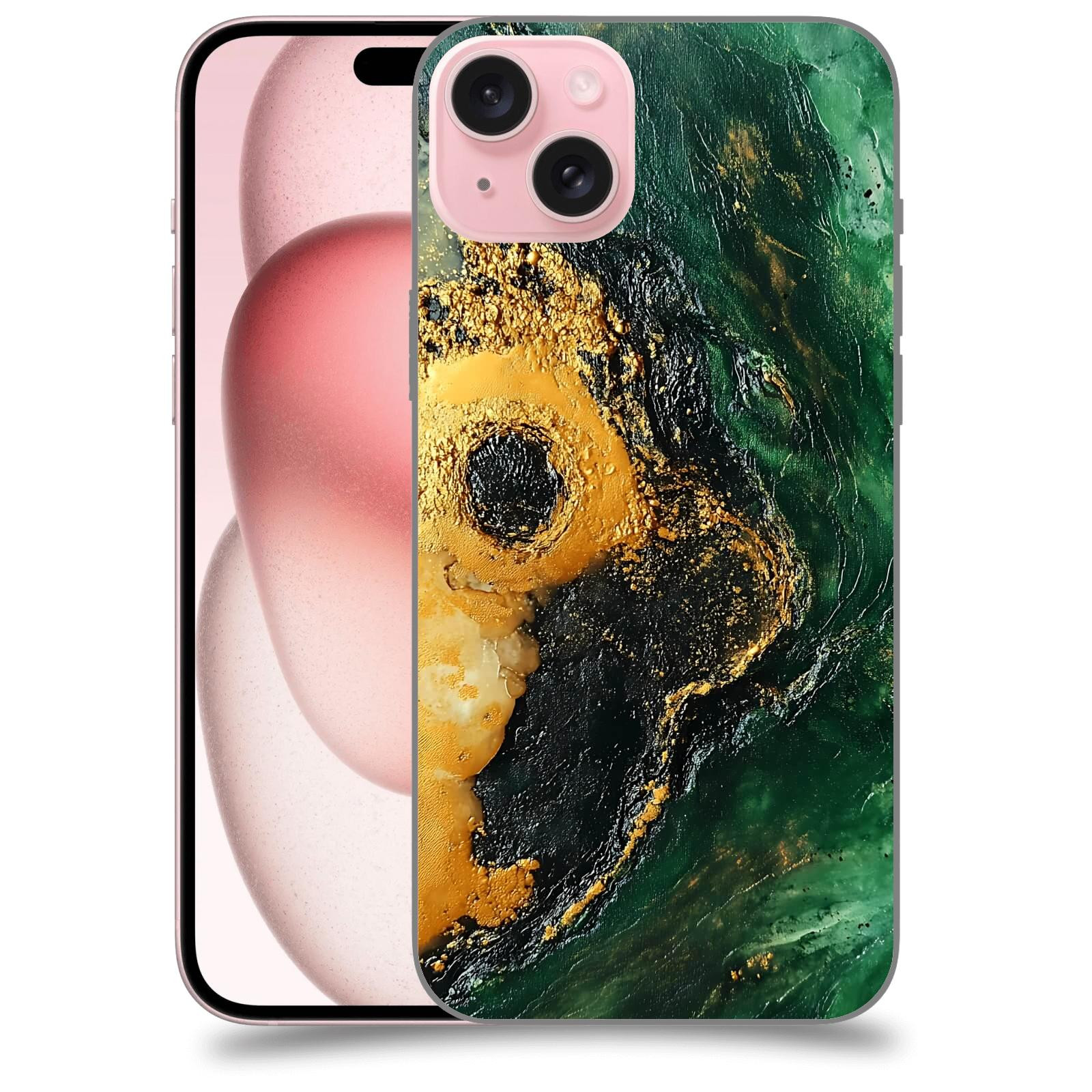 ACOVER Kryt na mobil Apple iPhone 15 plus - Golden Moss IV