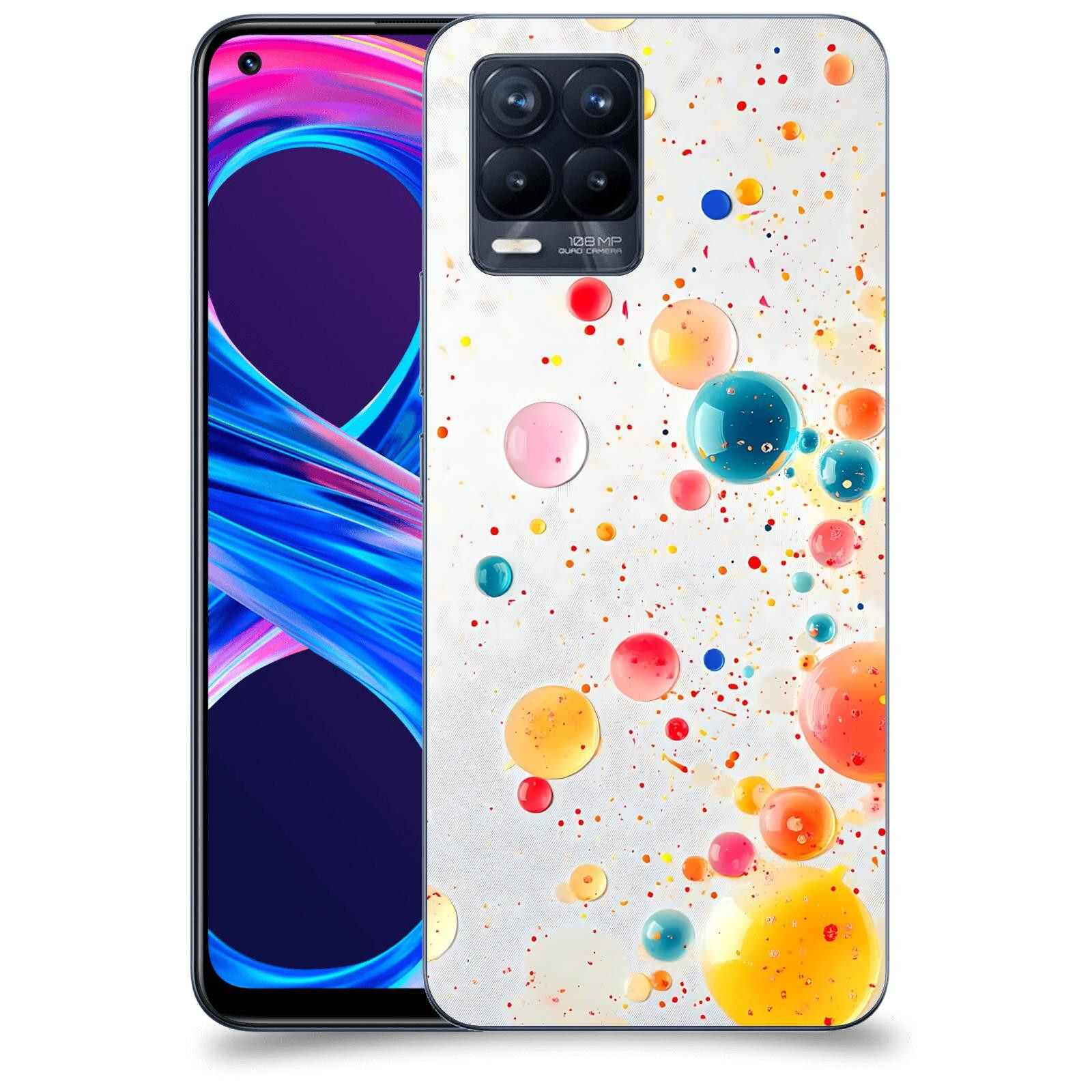 ACOVER Kryt na mobil Realme 8 Pro - Barevný výbuch