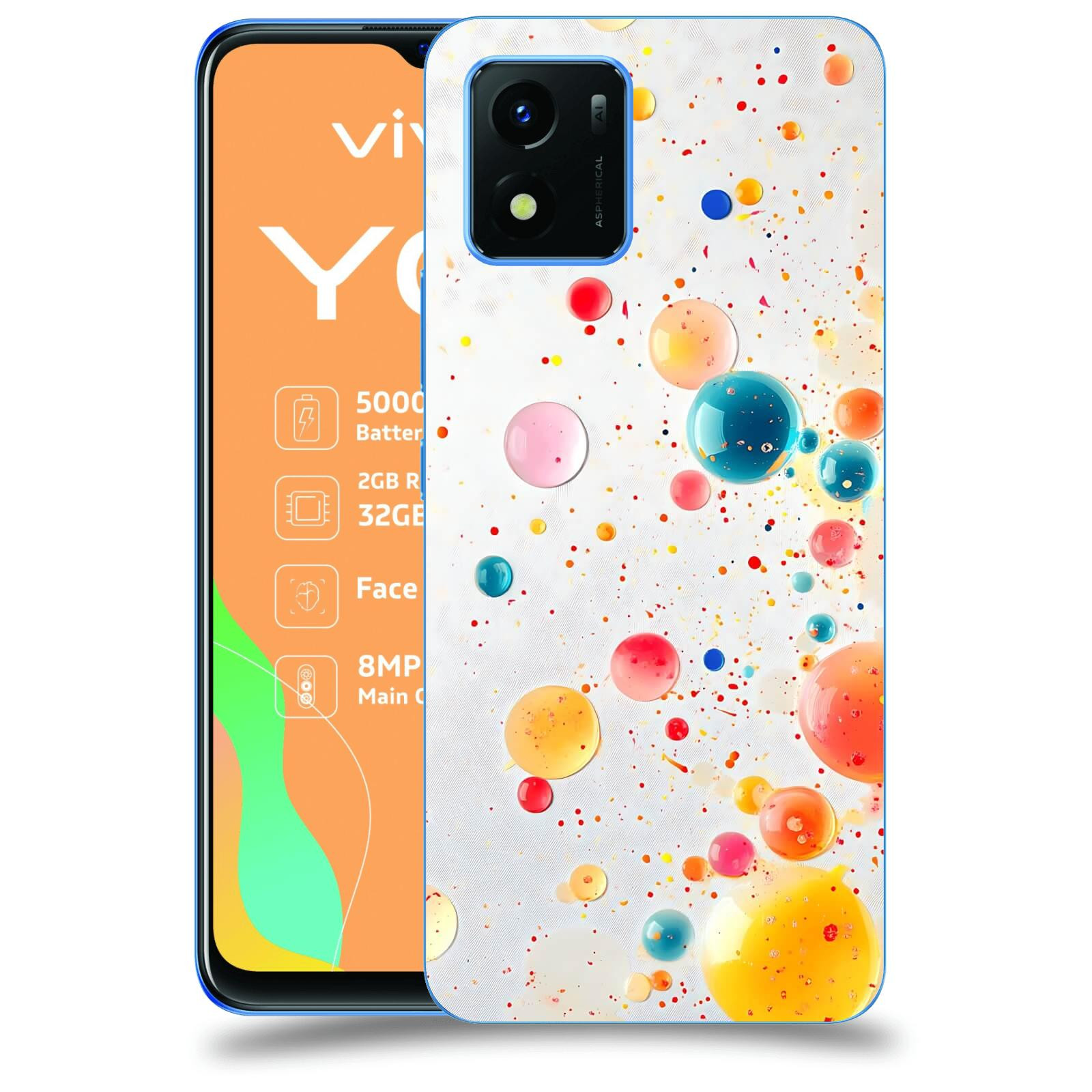 ACOVER Kryt na mobil Vivo Y01 - Barevný výbuch