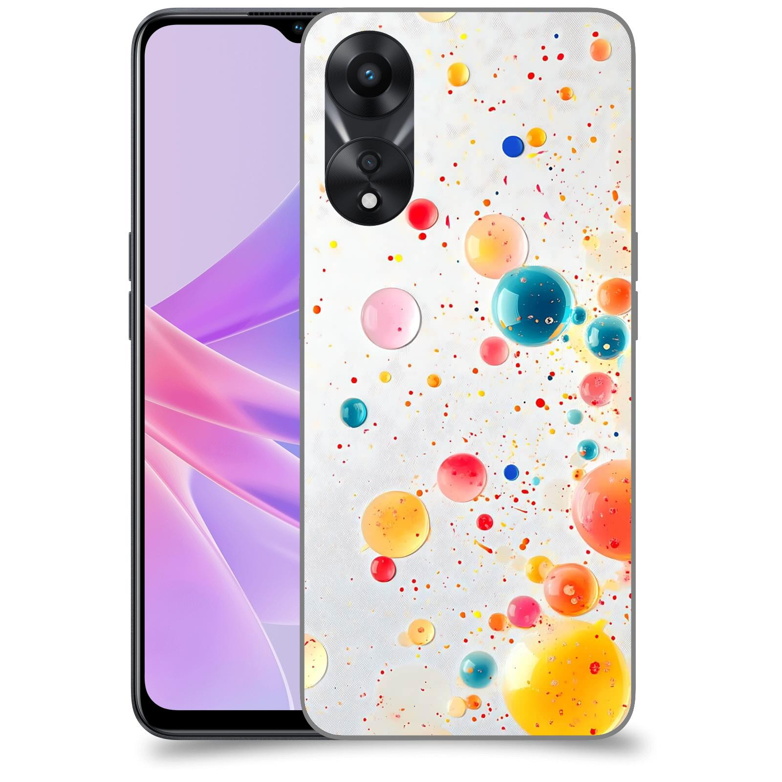 ACOVER Kryt na mobil OPPO A78 5G - Barevný výbuch