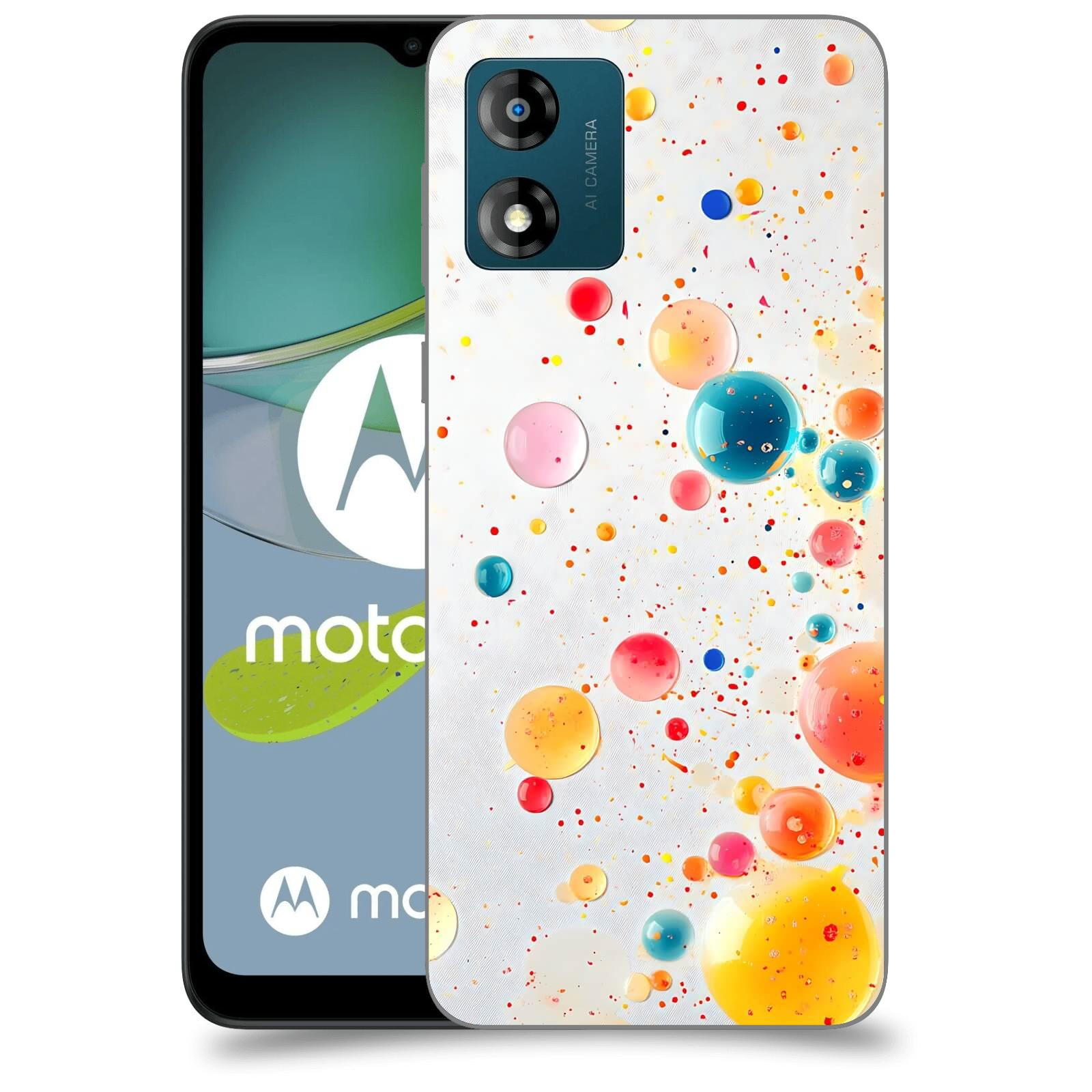 ACOVER Kryt na mobil Motorola Moto E13 - Barevný výbuch