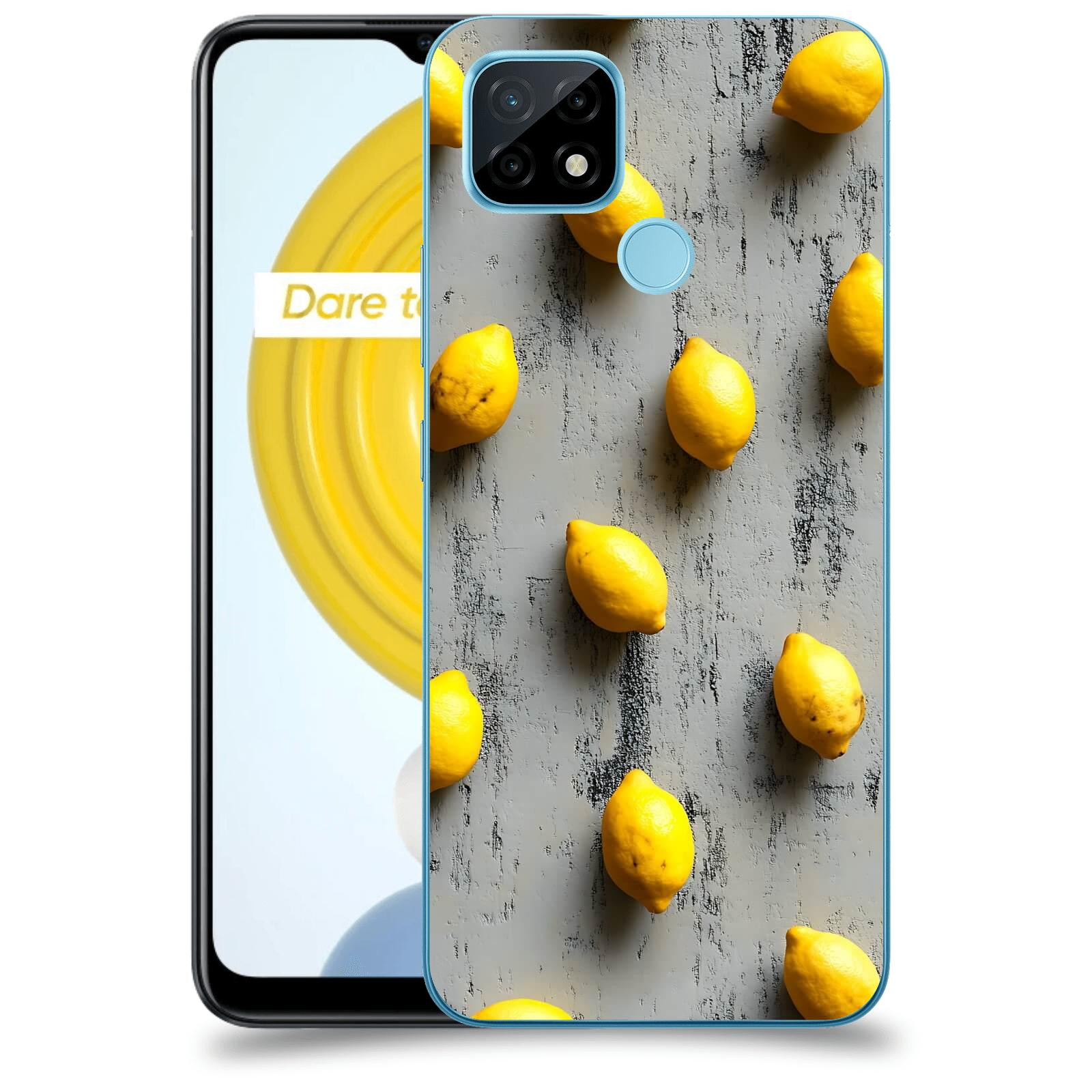 ACOVER Kryt na mobil Realme C21 - Citrusová harmonie