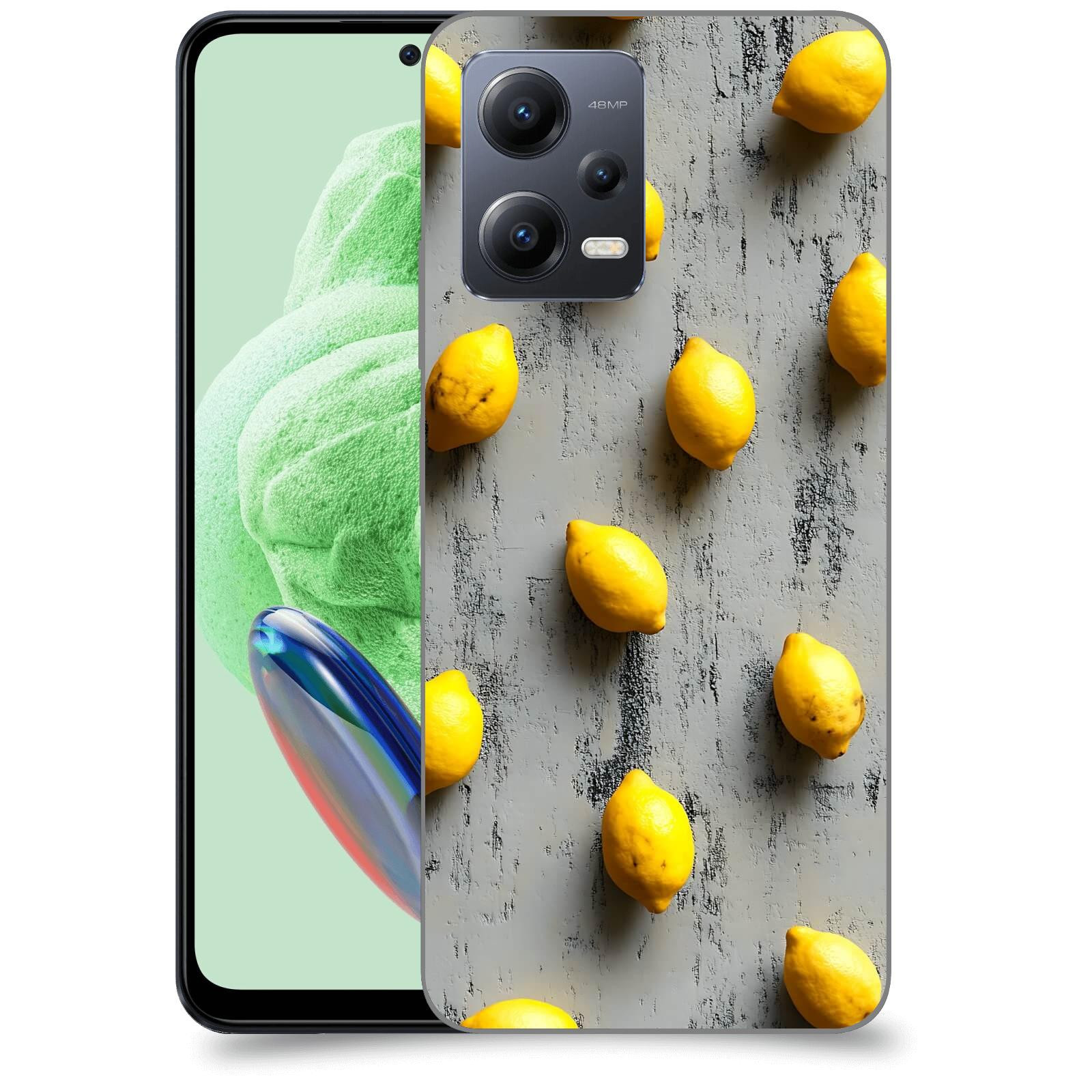 ACOVER Kryt na mobil Xiaomi Redmi Note 12 5G - Citrusová harmonie