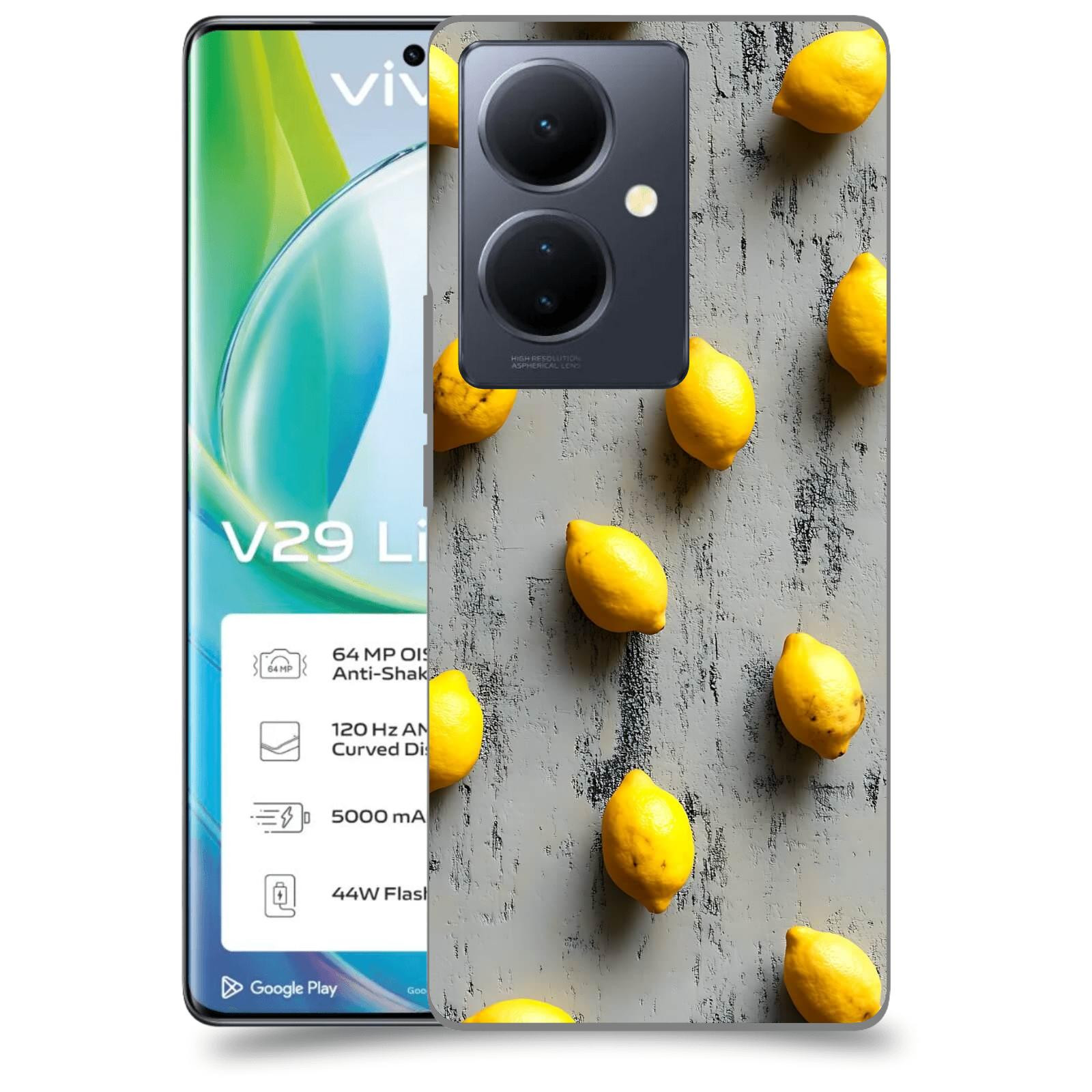 ACOVER Kryt na mobil VIVO V29 Lite 5G - Citrusová harmonie