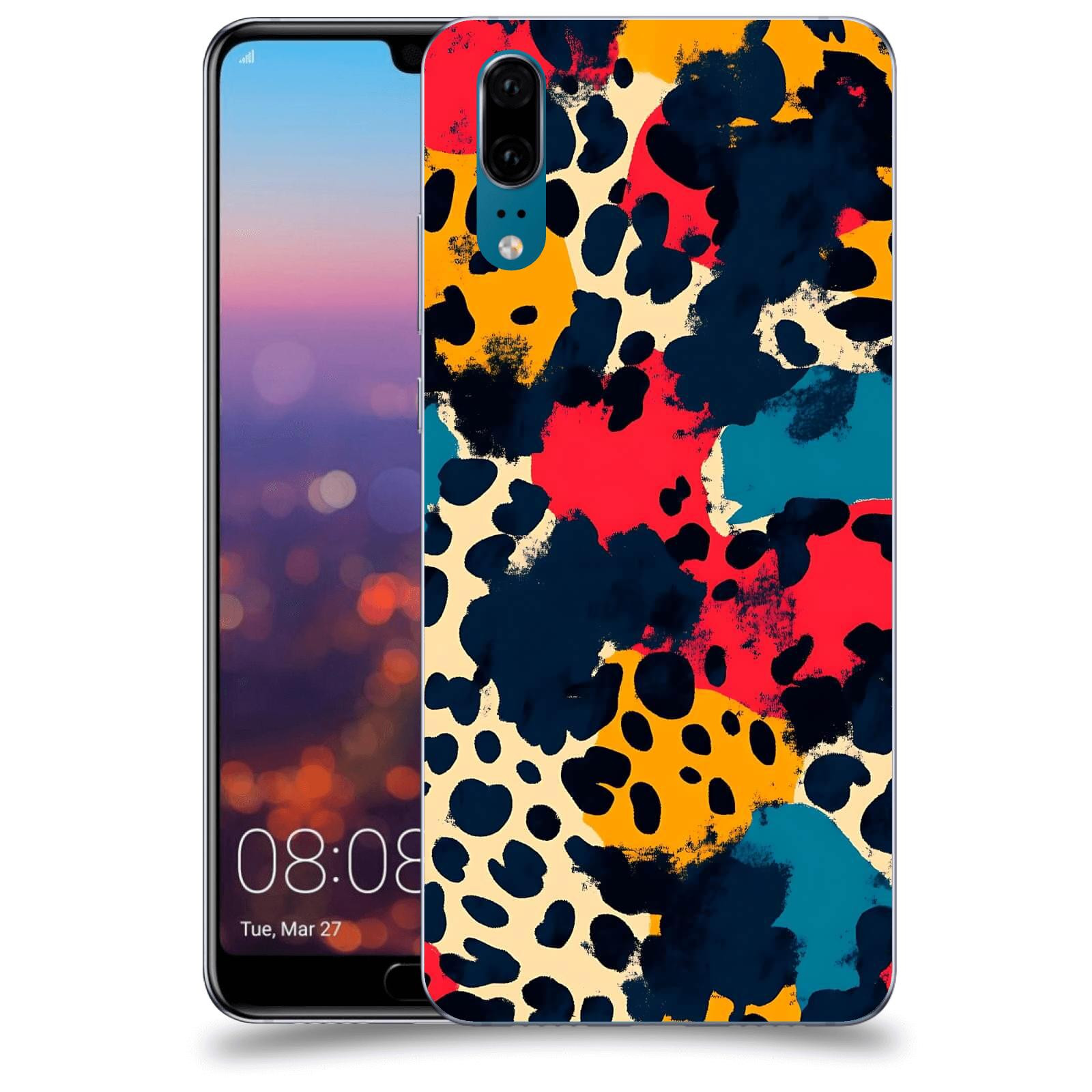 ACOVER Kryt na mobil Huawei P20 - Divoká abstrakce