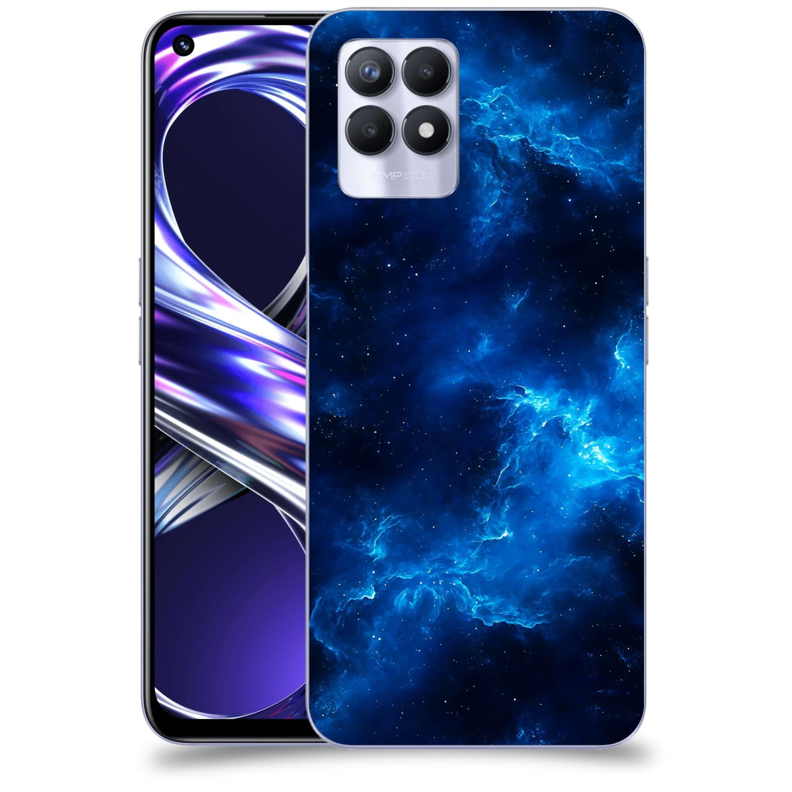 ACOVER Kryt na mobil Realme 8i - Elektrická mlhovina