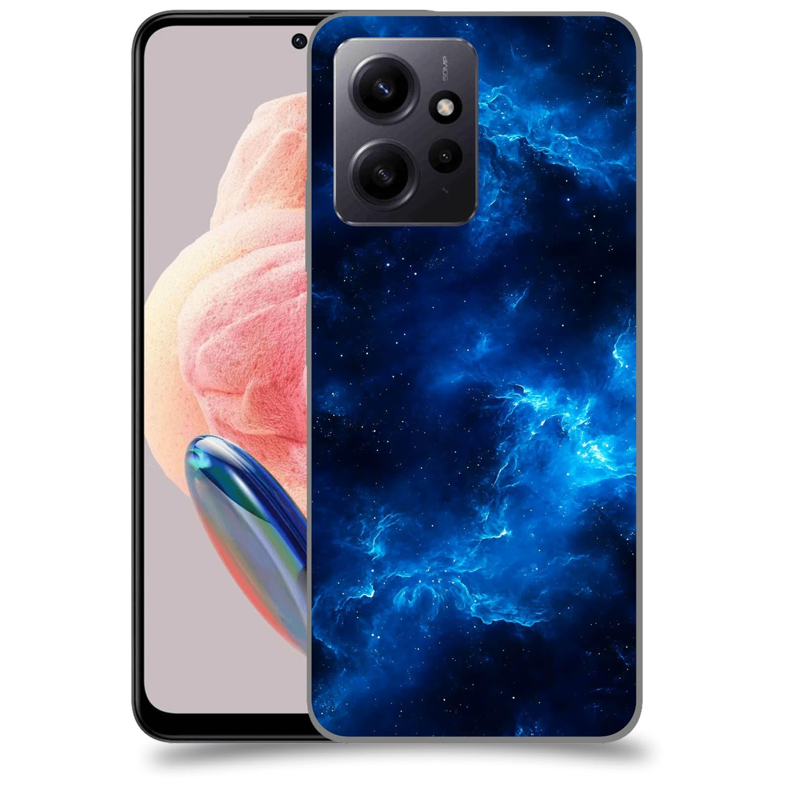 ACOVER Kryt na mobil Xiaomi Redmi Note 12 4G - Elektrická mlhovina