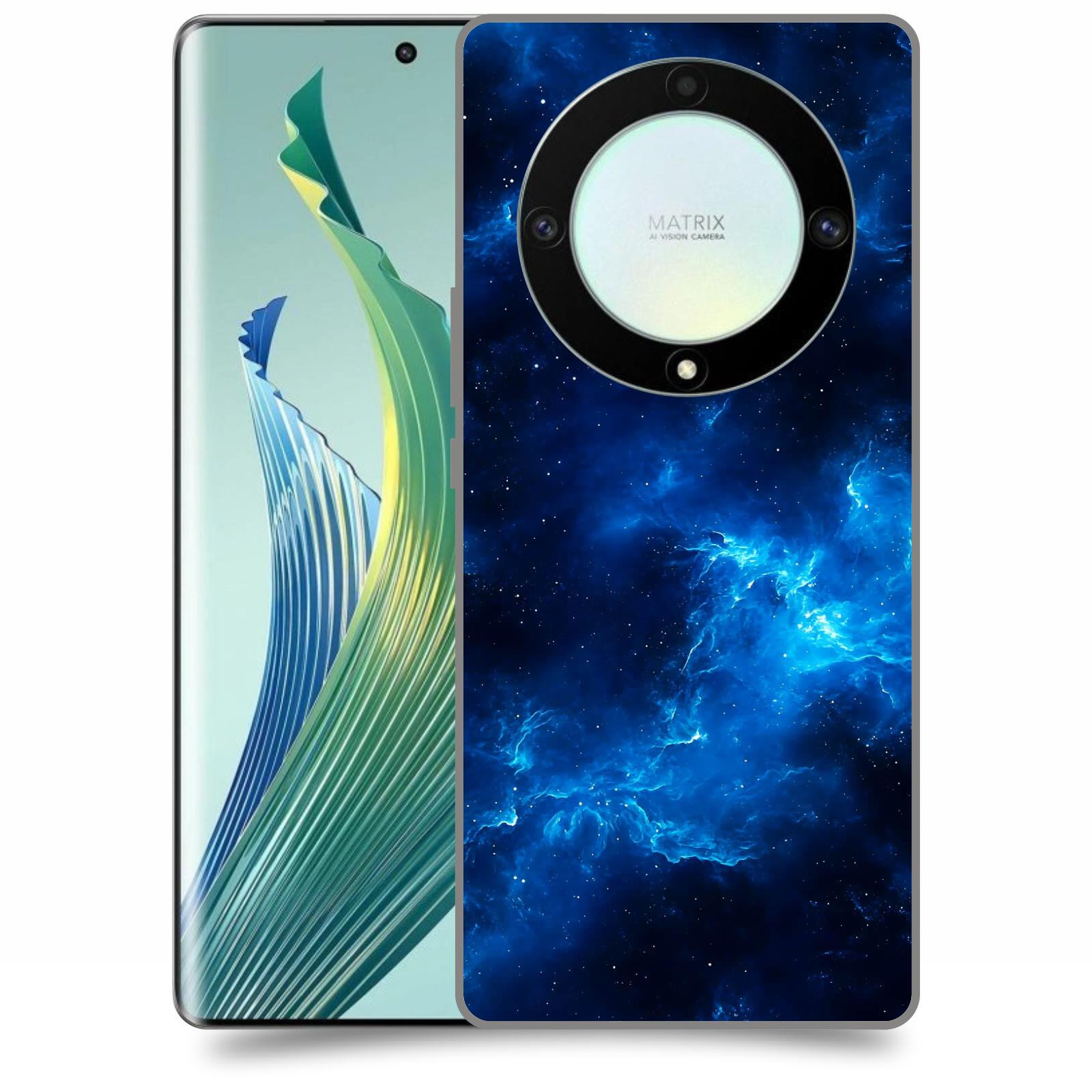 ACOVER Kryt na mobil Honor Magic 5 Lite 5G - Elektrická mlhovina