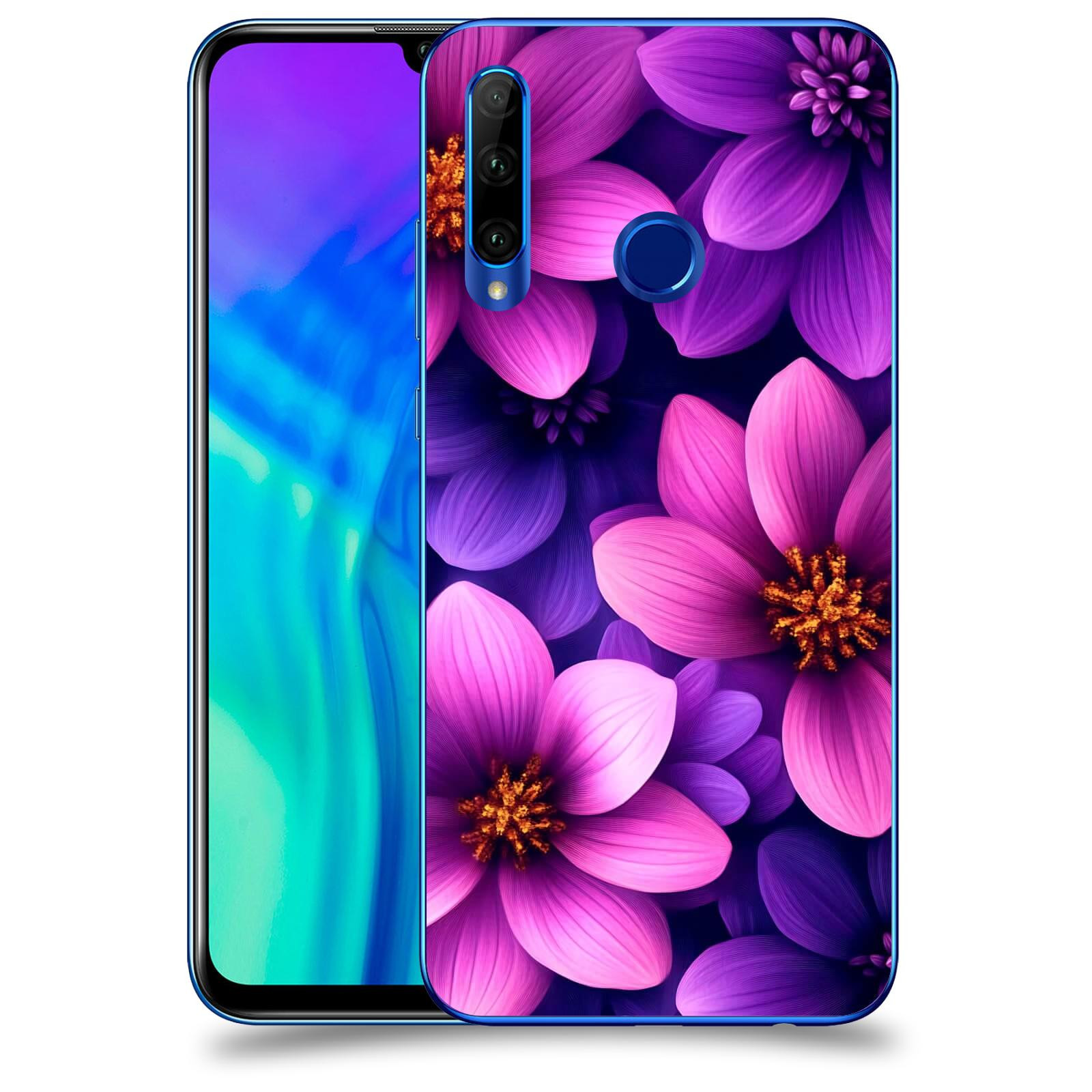 ACOVER Kryt na mobil Honor 20 Lite - Fialové květiny