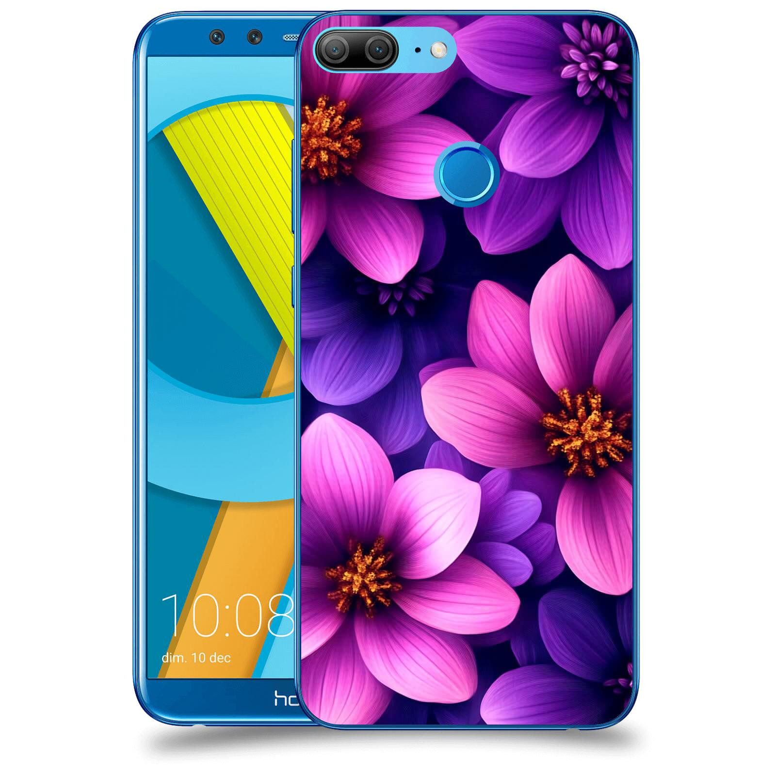 ACOVER Kryt na mobil Honor 9 Lite - Fialové květiny