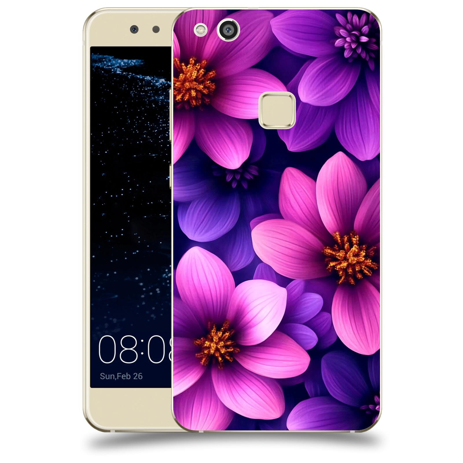 ACOVER Kryt na mobil Huawei P10 Lite - Fialové květiny