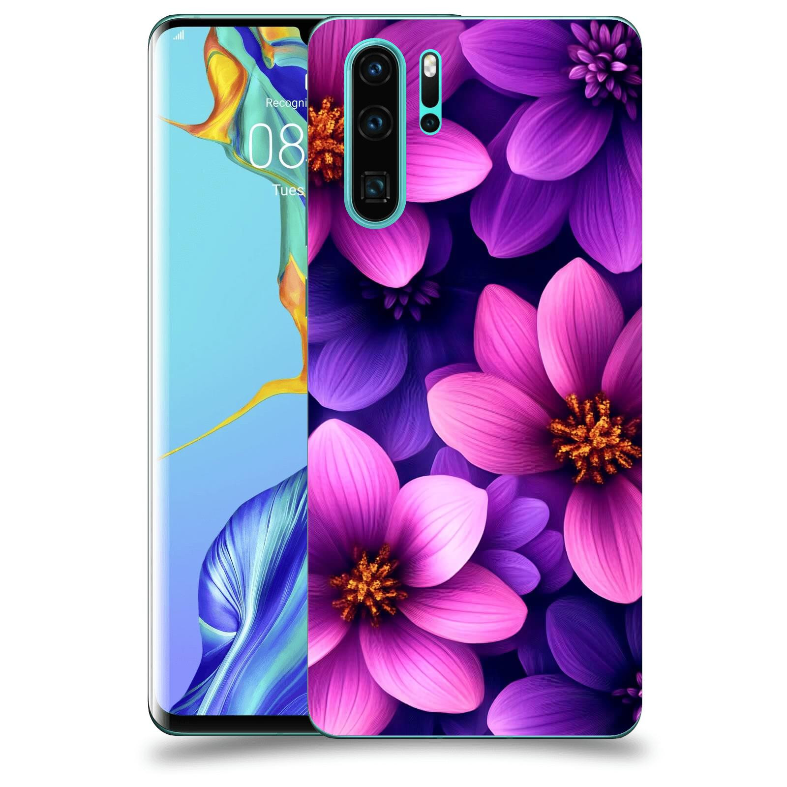 ACOVER Kryt na mobil Huawei P30 Pro - Fialové květiny