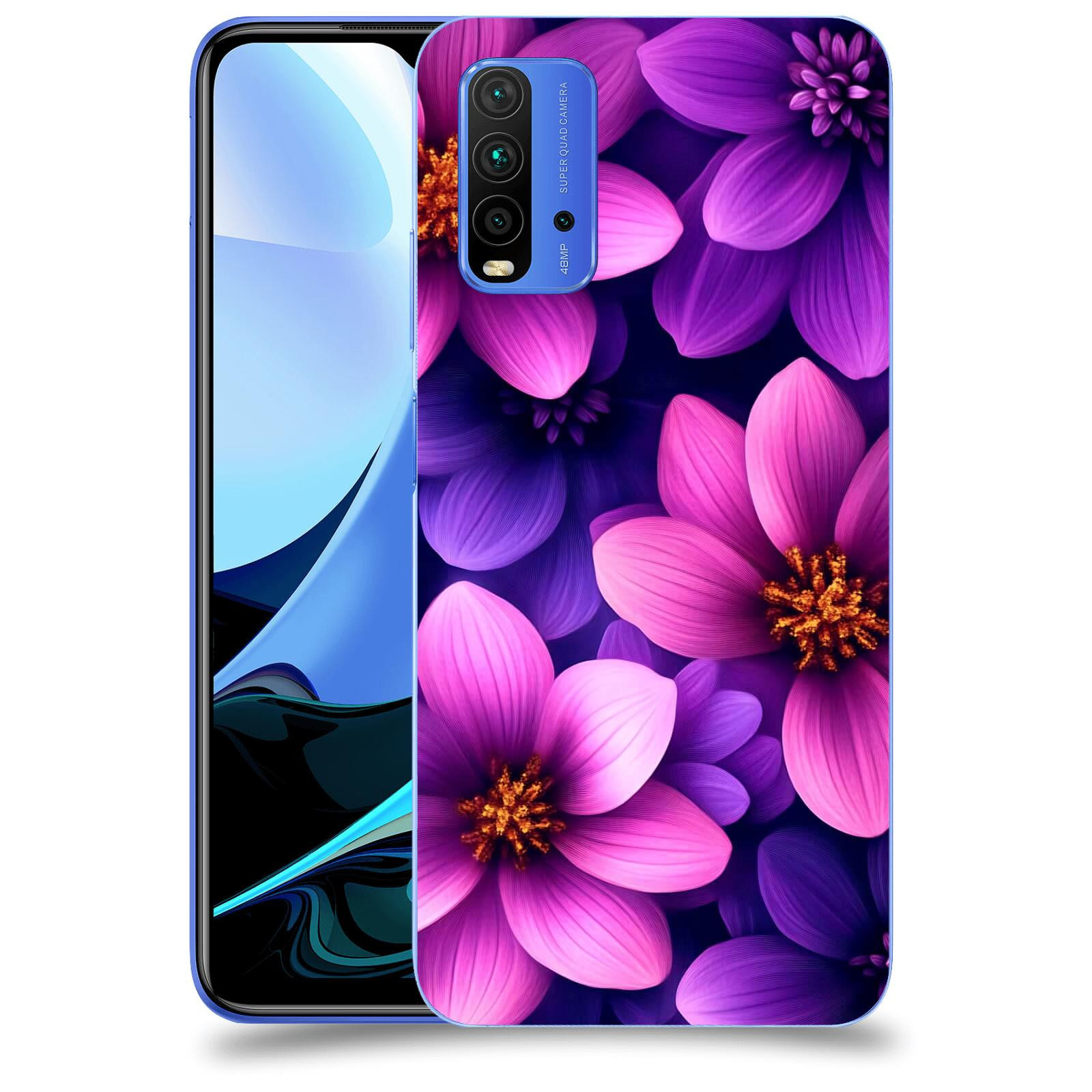 ACOVER Kryt na mobil Xiaomi Mi 9T (Pro) - Fialové květiny