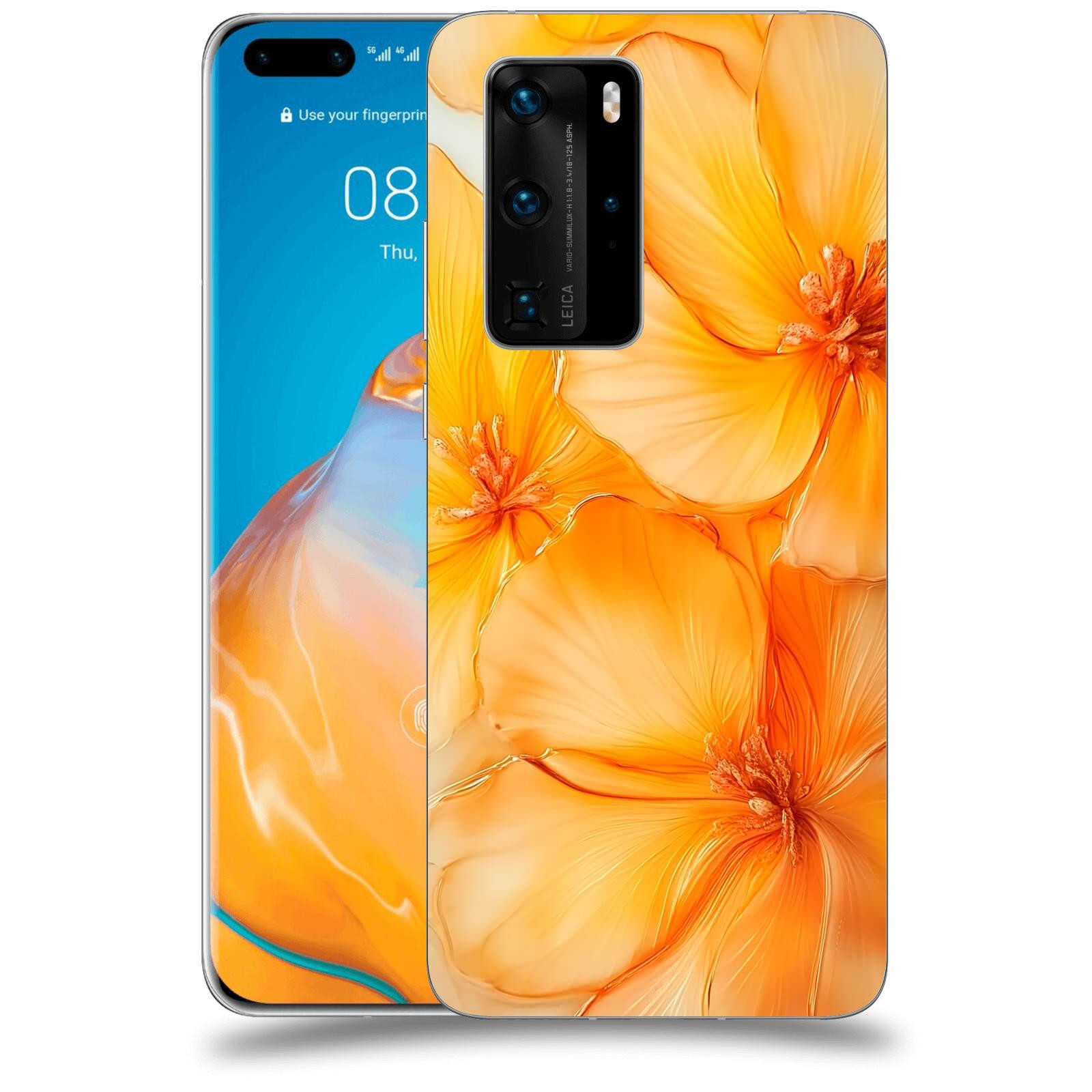 ACOVER Kryt na mobil Huawei P40 - Jantarová něžnost