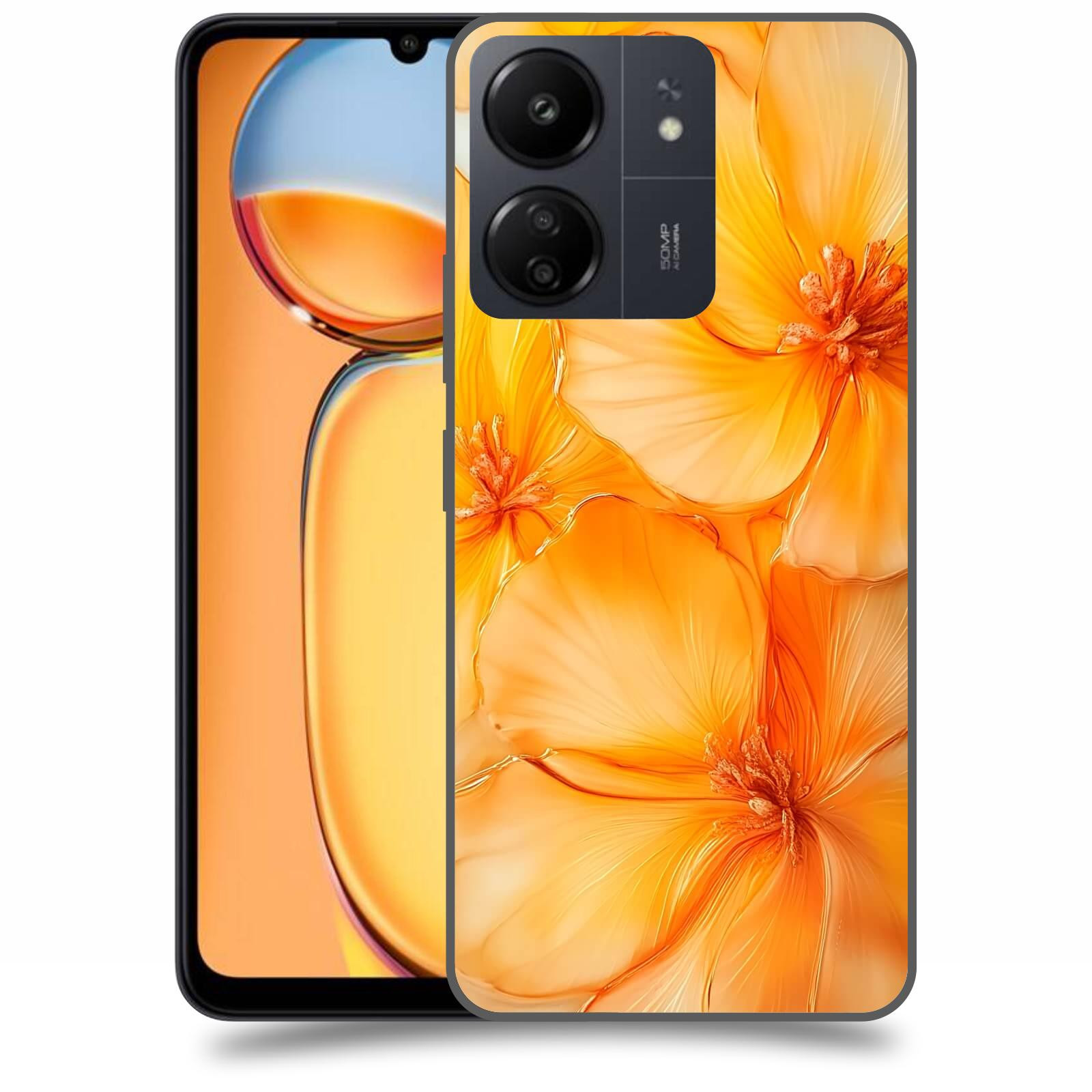 ACOVER Kryt na mobil Xiaomi Redmi 13C 4G  Jantarová něžnost