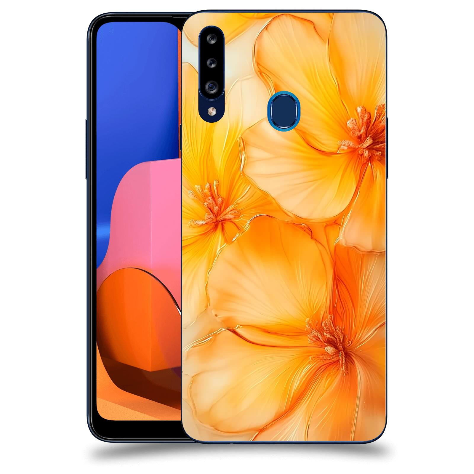 ACOVER Kryt na mobil Samsung Galaxy A20s - Jantarová něžnost