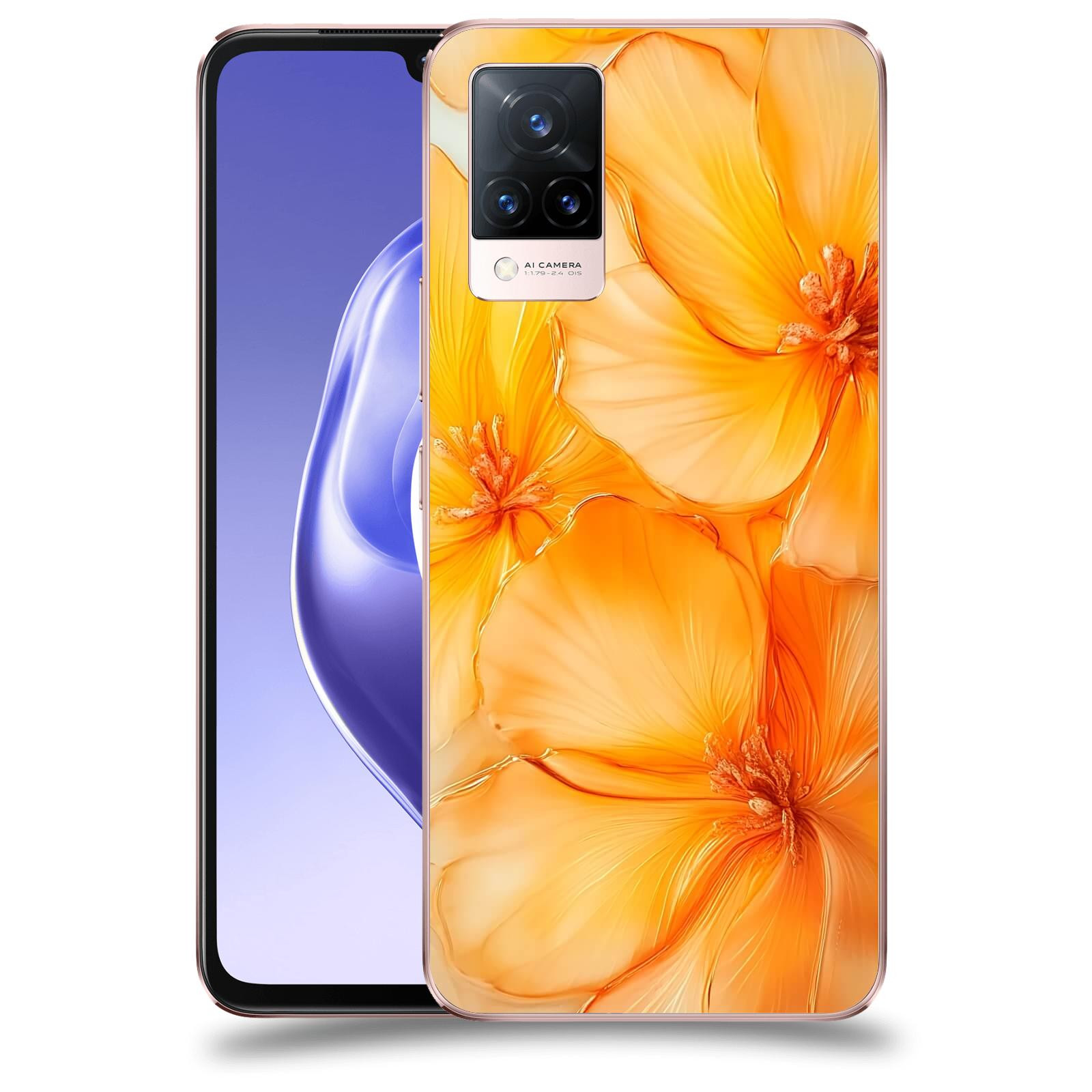 ACOVER Kryt na mobil Vivo V21 5G - Jantarová něžnost