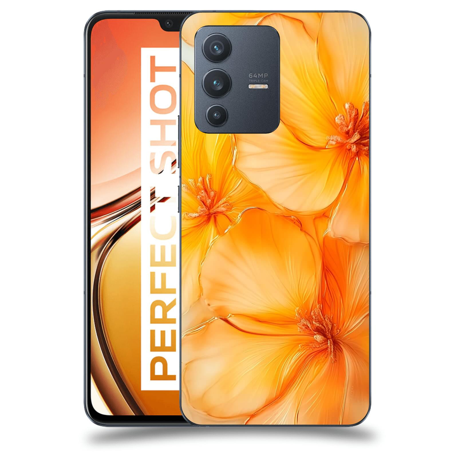 ACOVER Kryt na mobil Vivo V23 5G - Jantarová něžnost