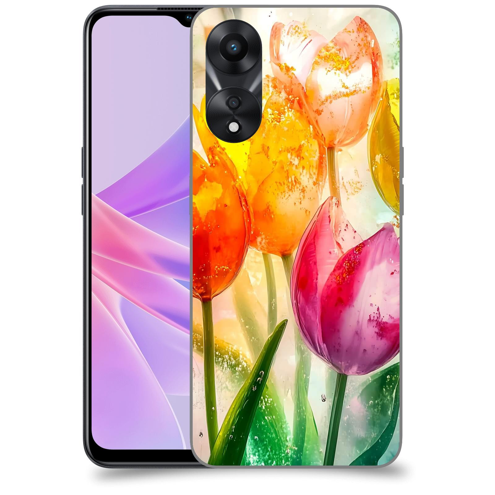 ACOVER Kryt na mobil OPPO A78 5G - Jarní vášeň