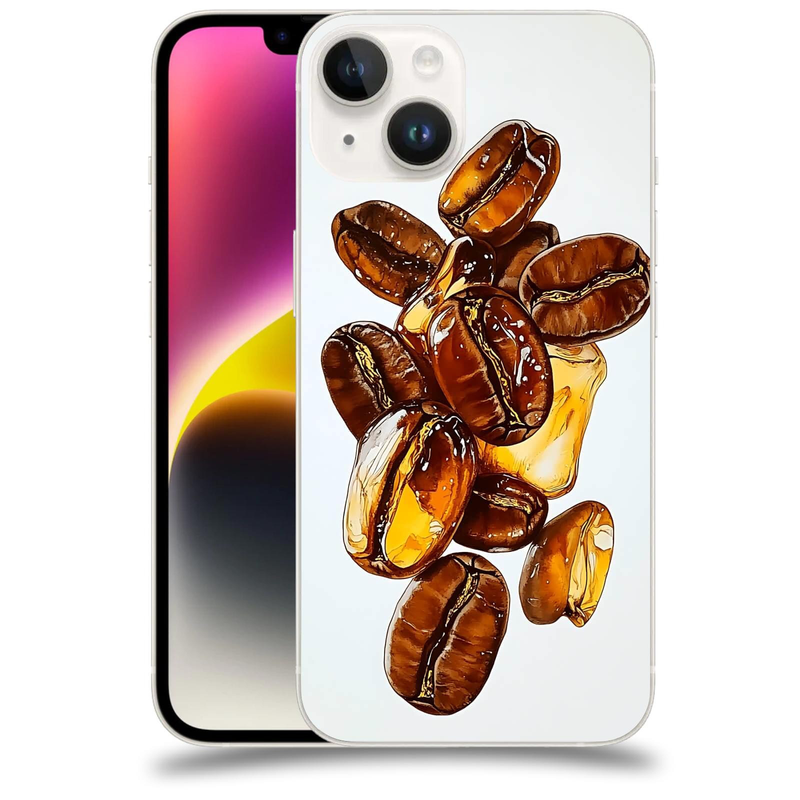 ACOVER Kryt na mobil Apple iPhone 14 - Karamelová energie