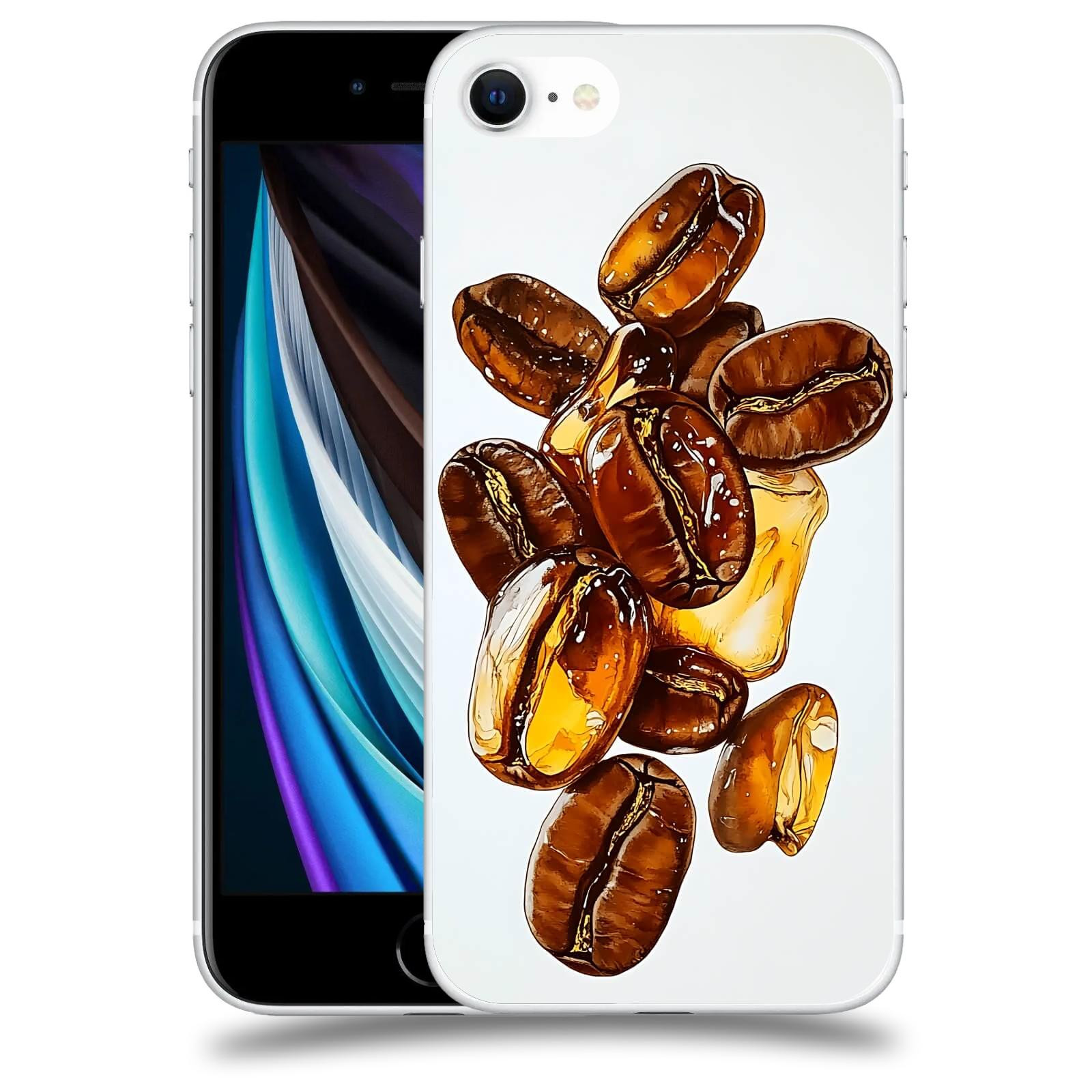 ACOVER Kryt na mobil Apple iPhone SE 2020 - Karamelová energie