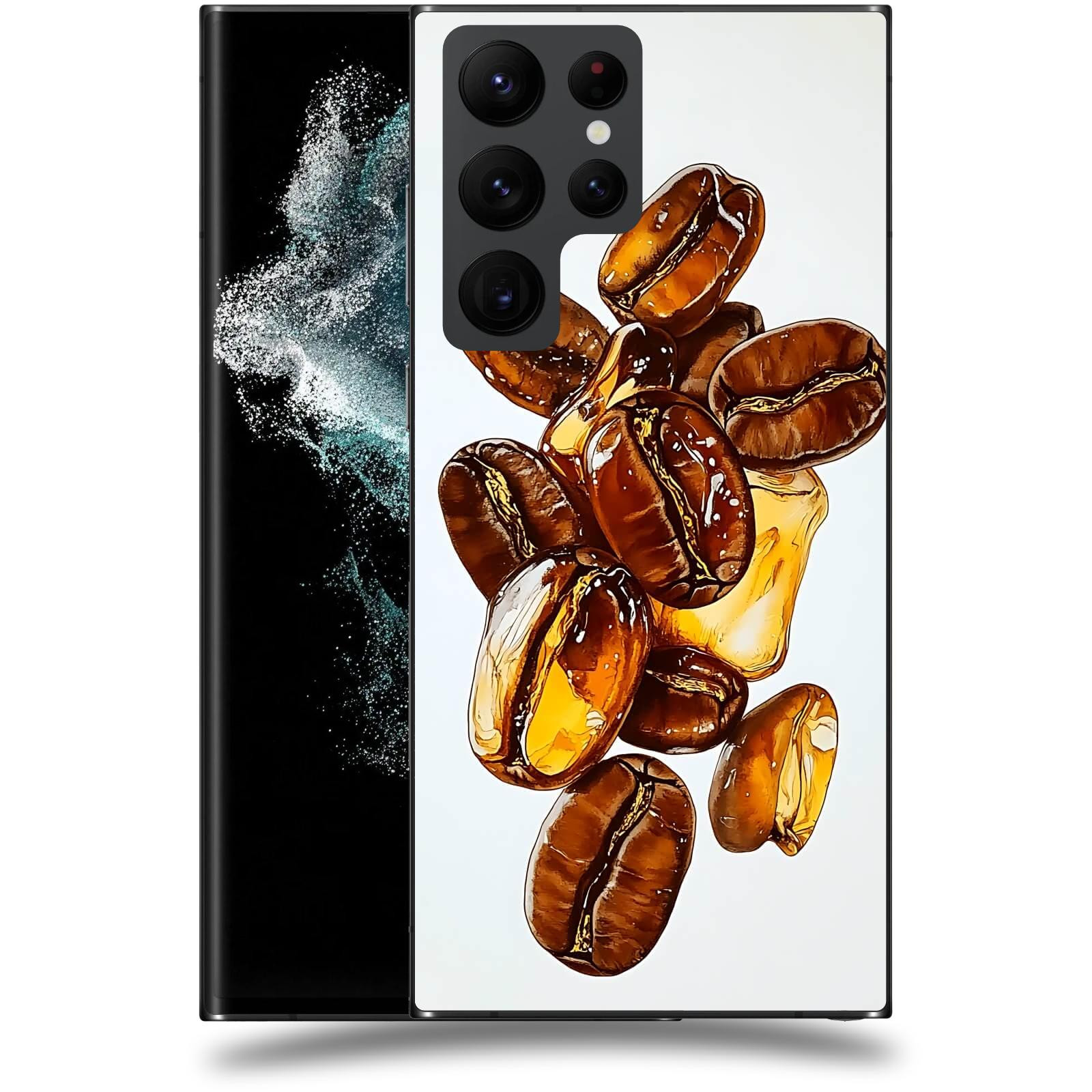 ACOVER Kryt na mobil Samsung Galaxy S22 Ultra 5G - Karamelová energie
