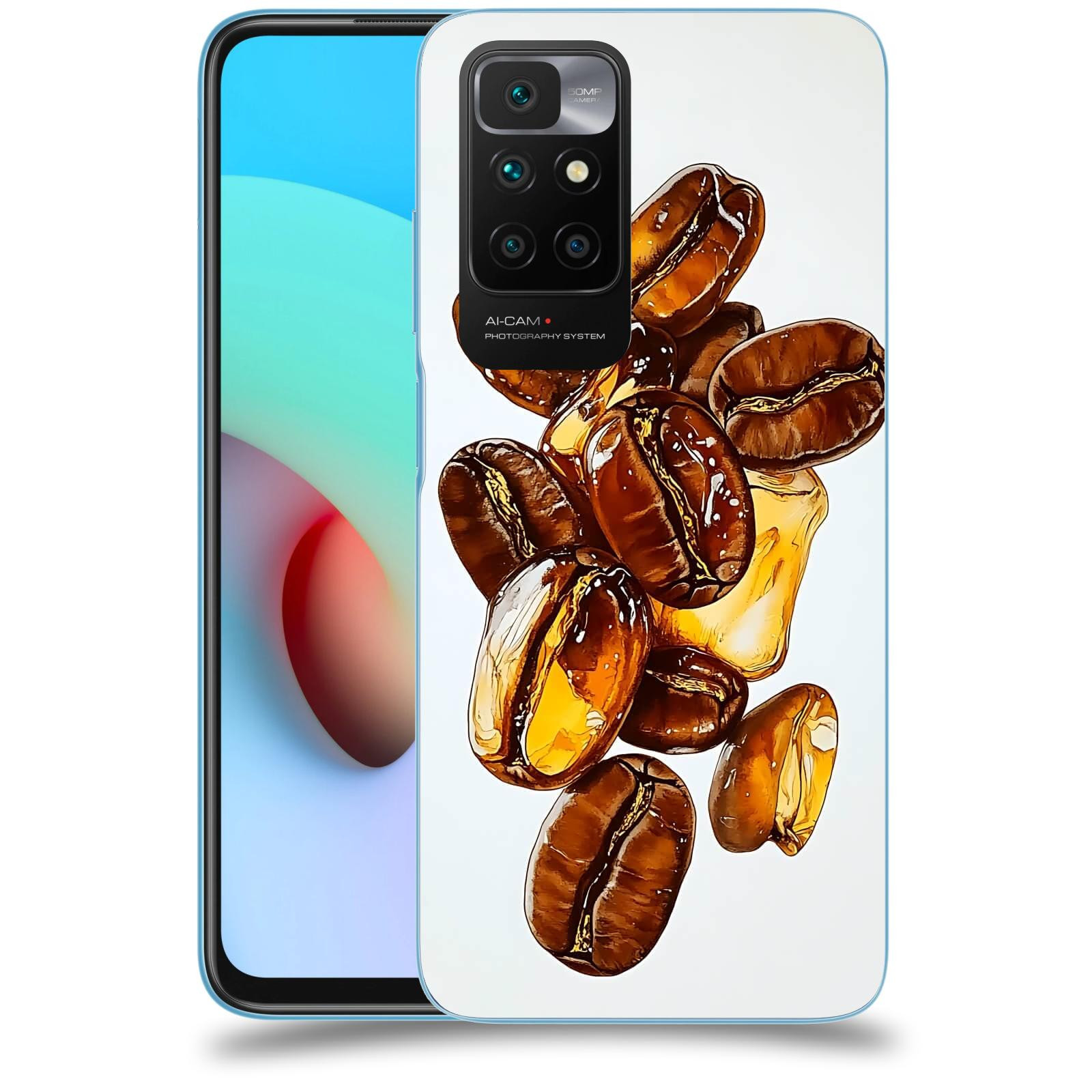 ACOVER Kryt na mobil Xiaomi Redmi 10 (2022) - Karamelová energie