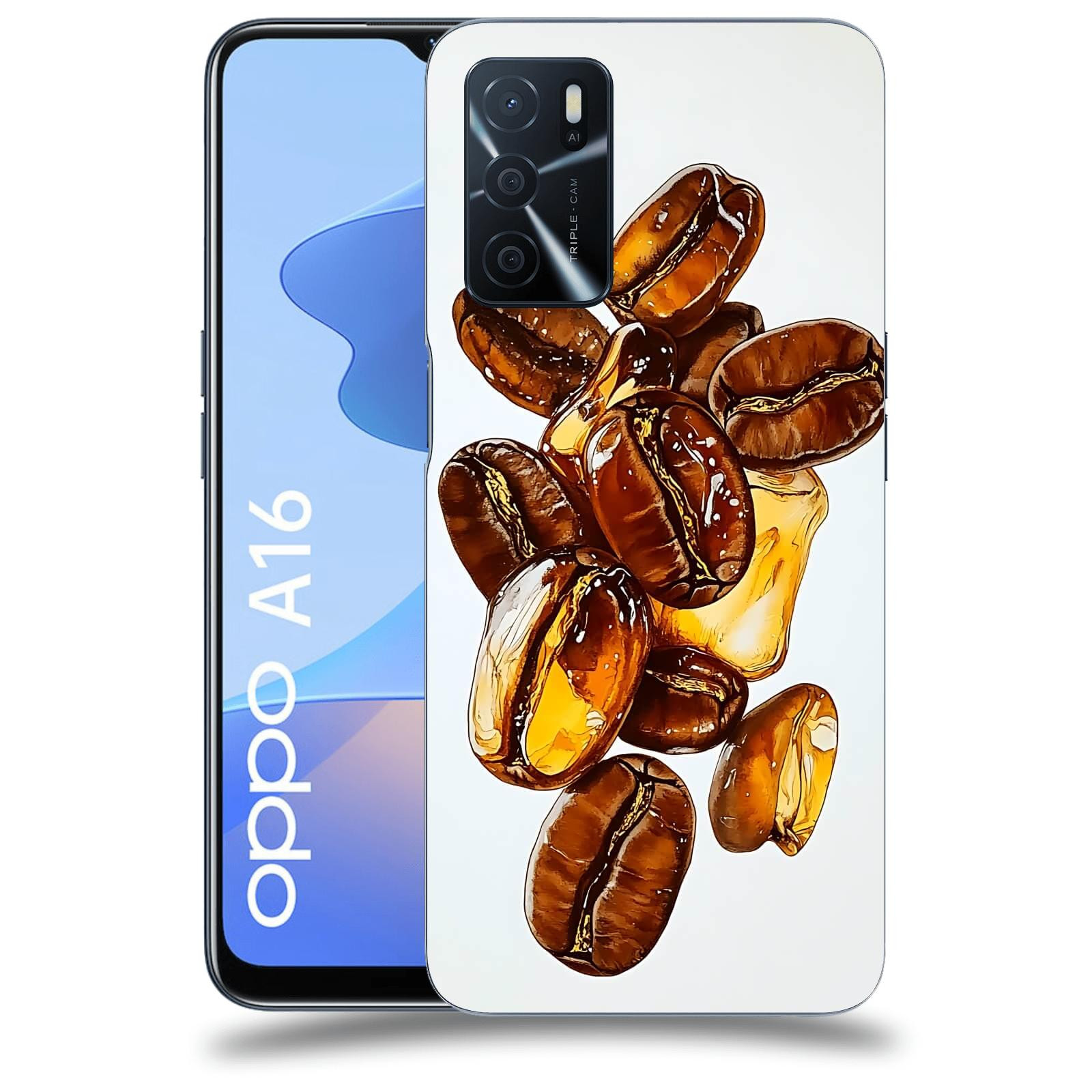 ACOVER Kryt na mobil OPPO A16 - Karamelová energie