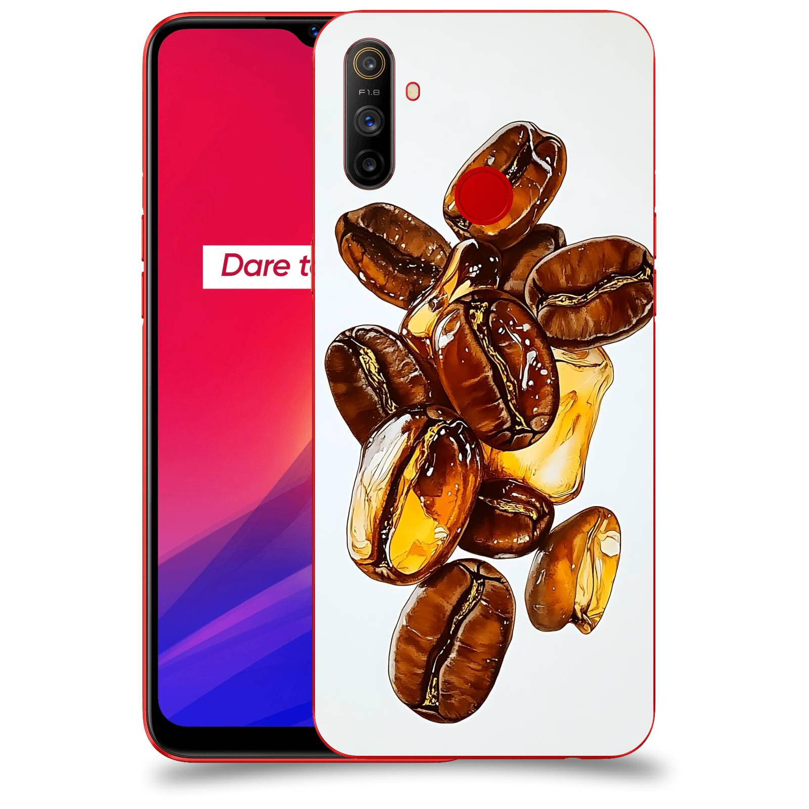 ACOVER Kryt na mobil Realme C3 - Karamelová energie