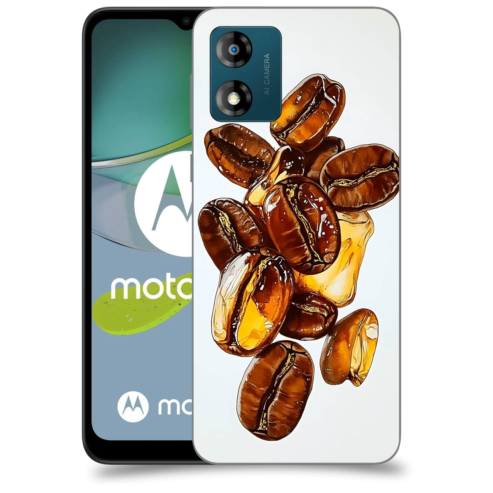 ACOVER Kryt na mobil Motorola Moto E13 - Karamelová energie